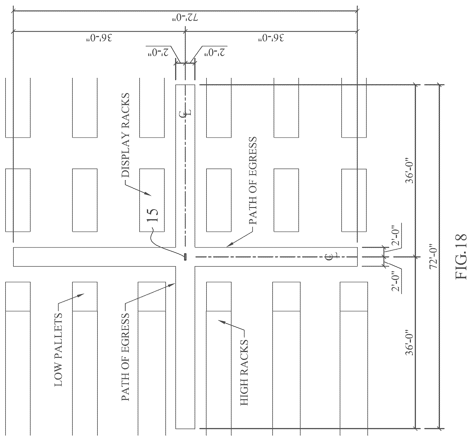 Patent US12313241 Figure 18 – Building egress lighting apparatus method and system with direction designator projection features