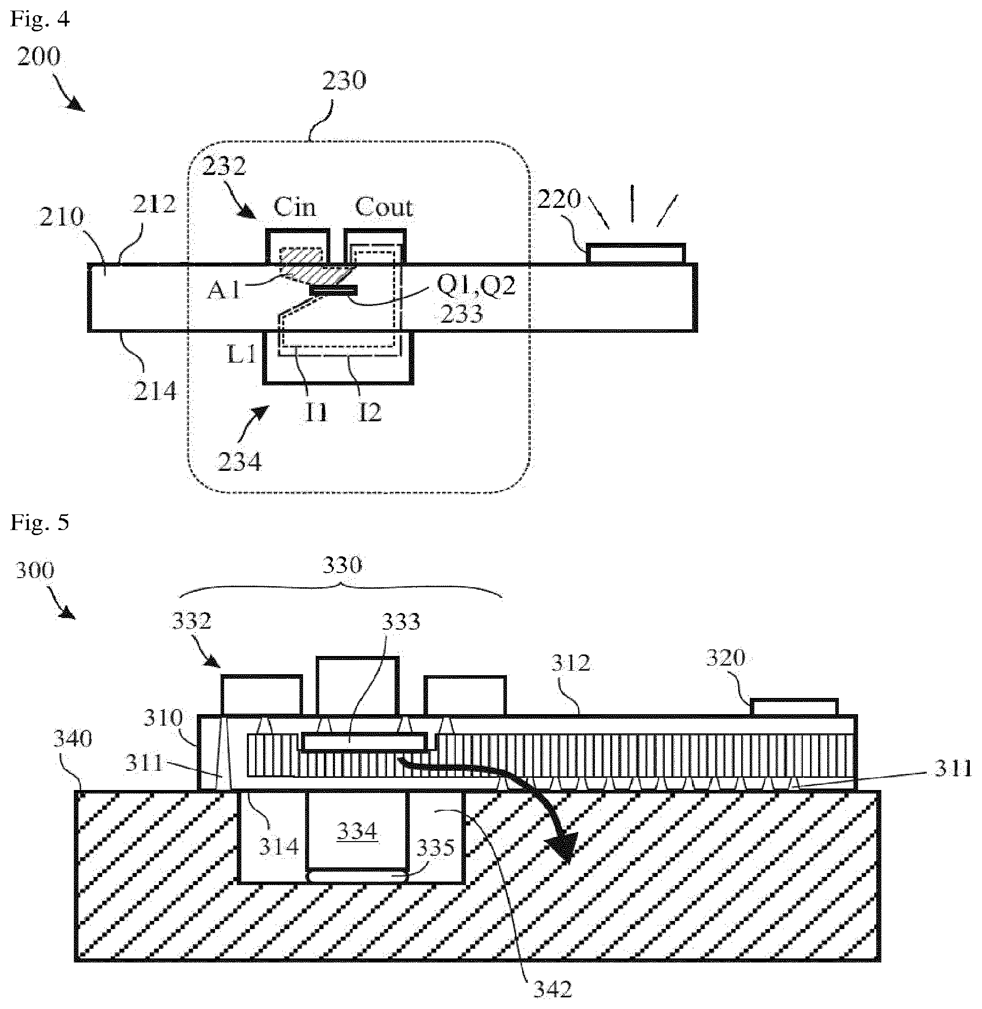 Patent US12313249 Figure 2 – Light-emitting module with compact converter circuit