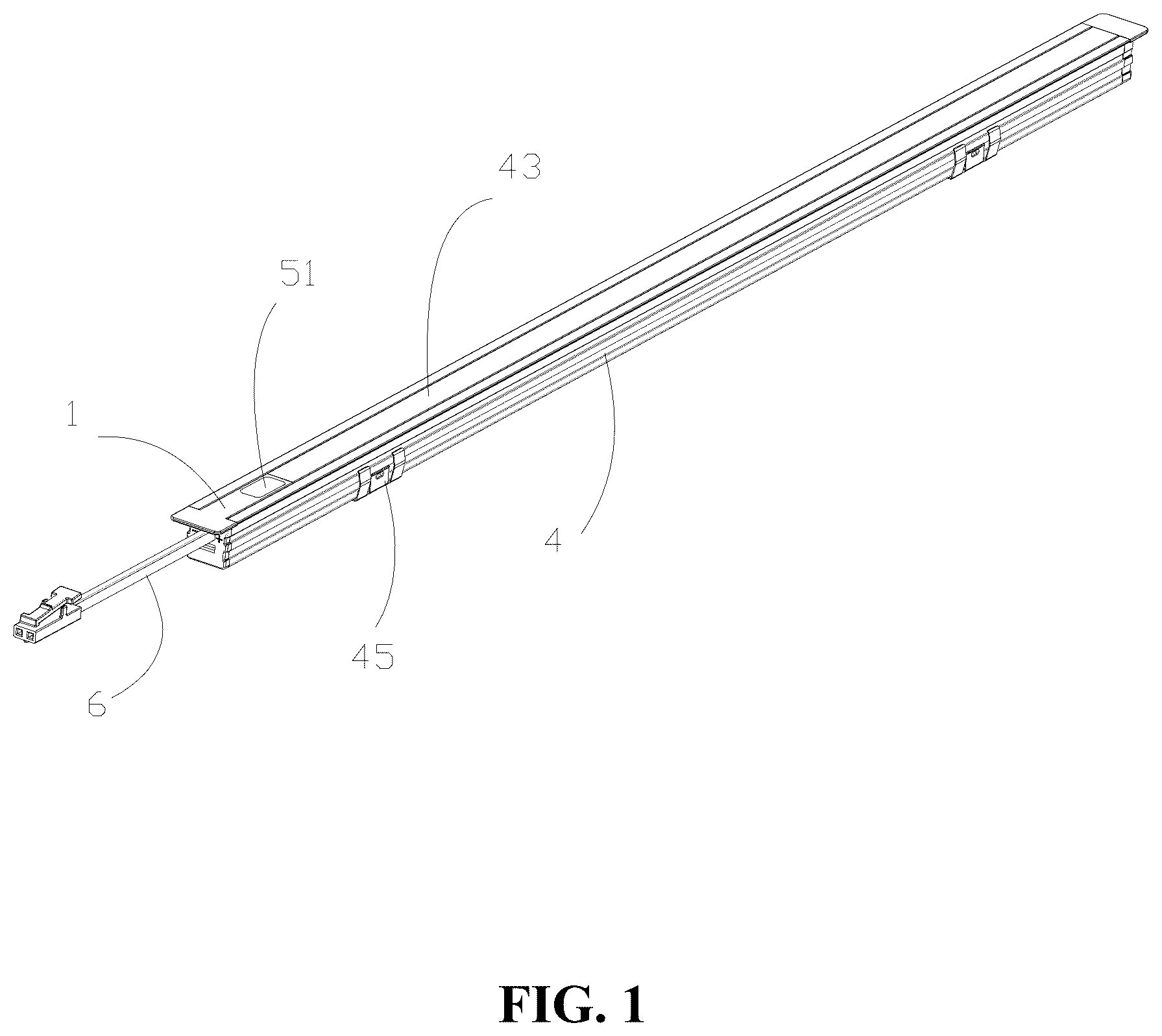 Patent US12313251 Figure 1 – Solder-free linear light