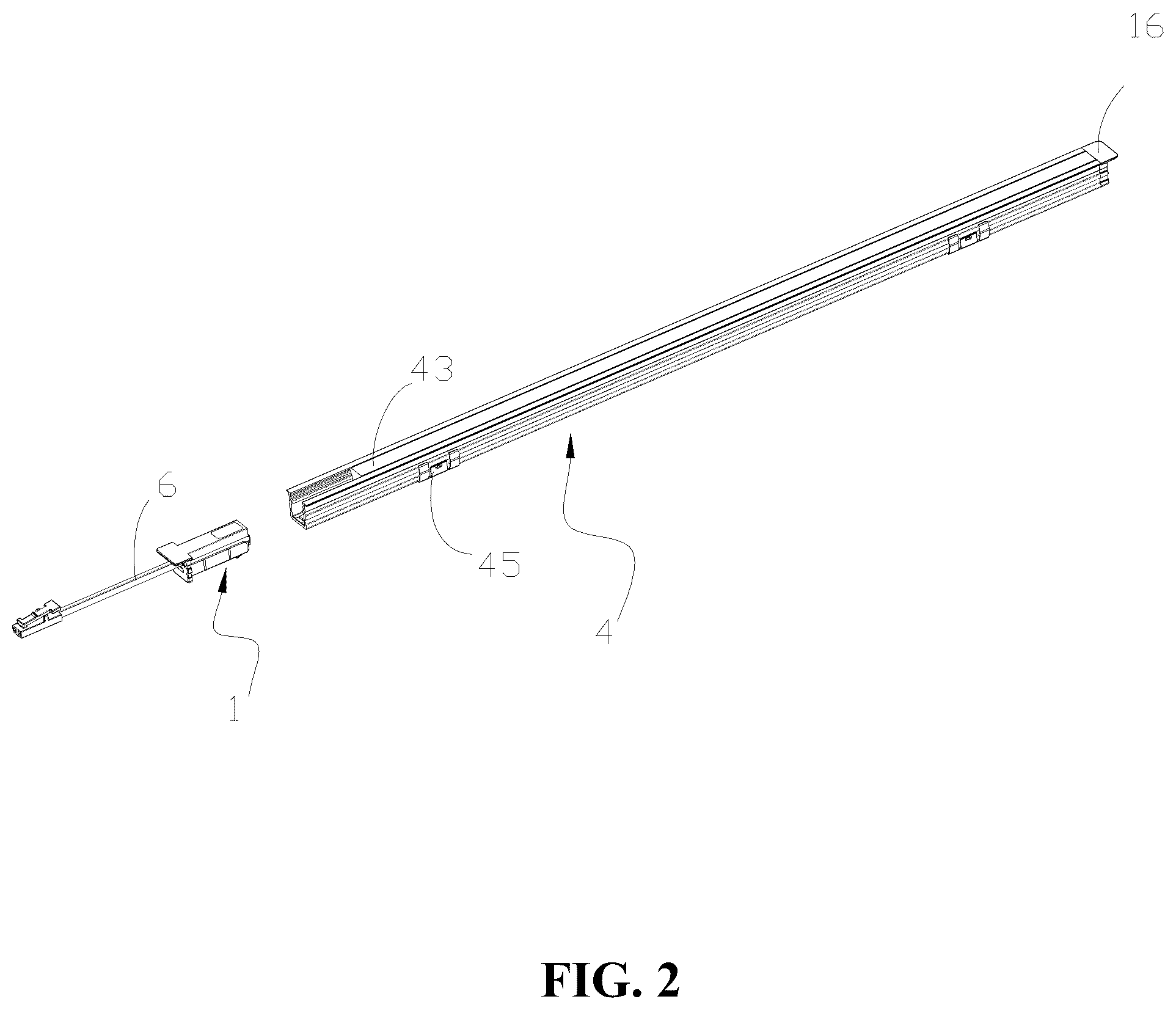 Patent US12313251 Figure 2 – Solder-free linear light