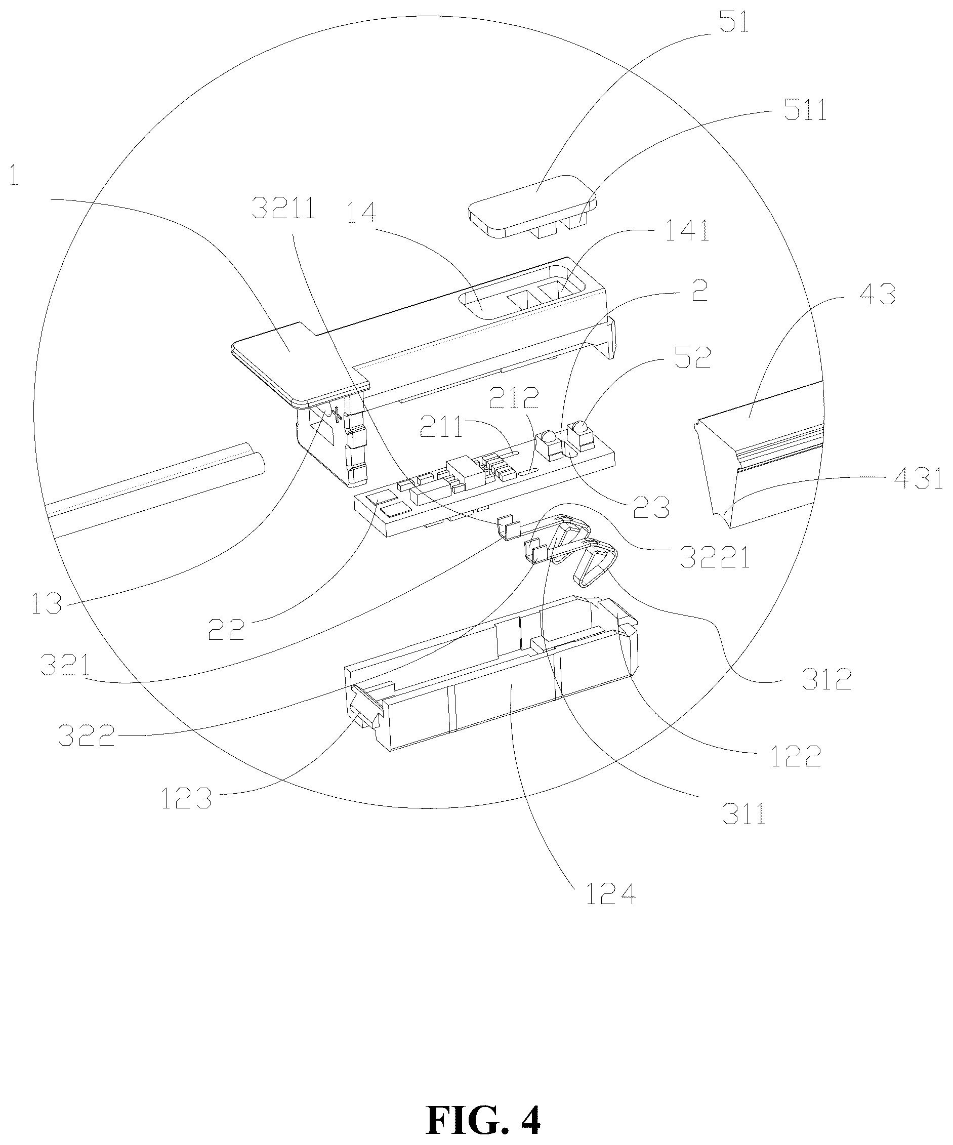 Patent US12313251 Figure 4 – Solder-free linear light