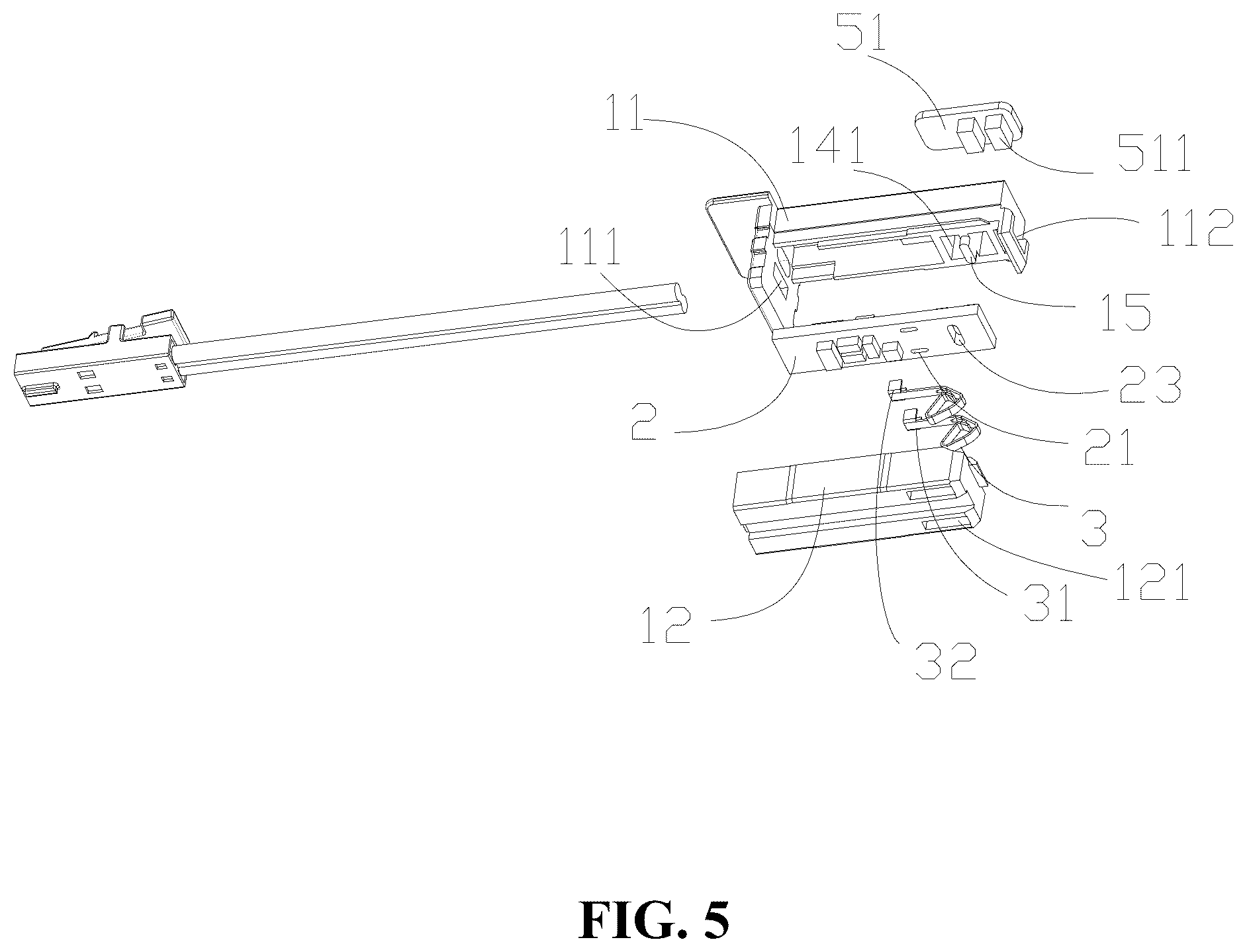 Patent US12313251 Figure 5 – Solder-free linear light