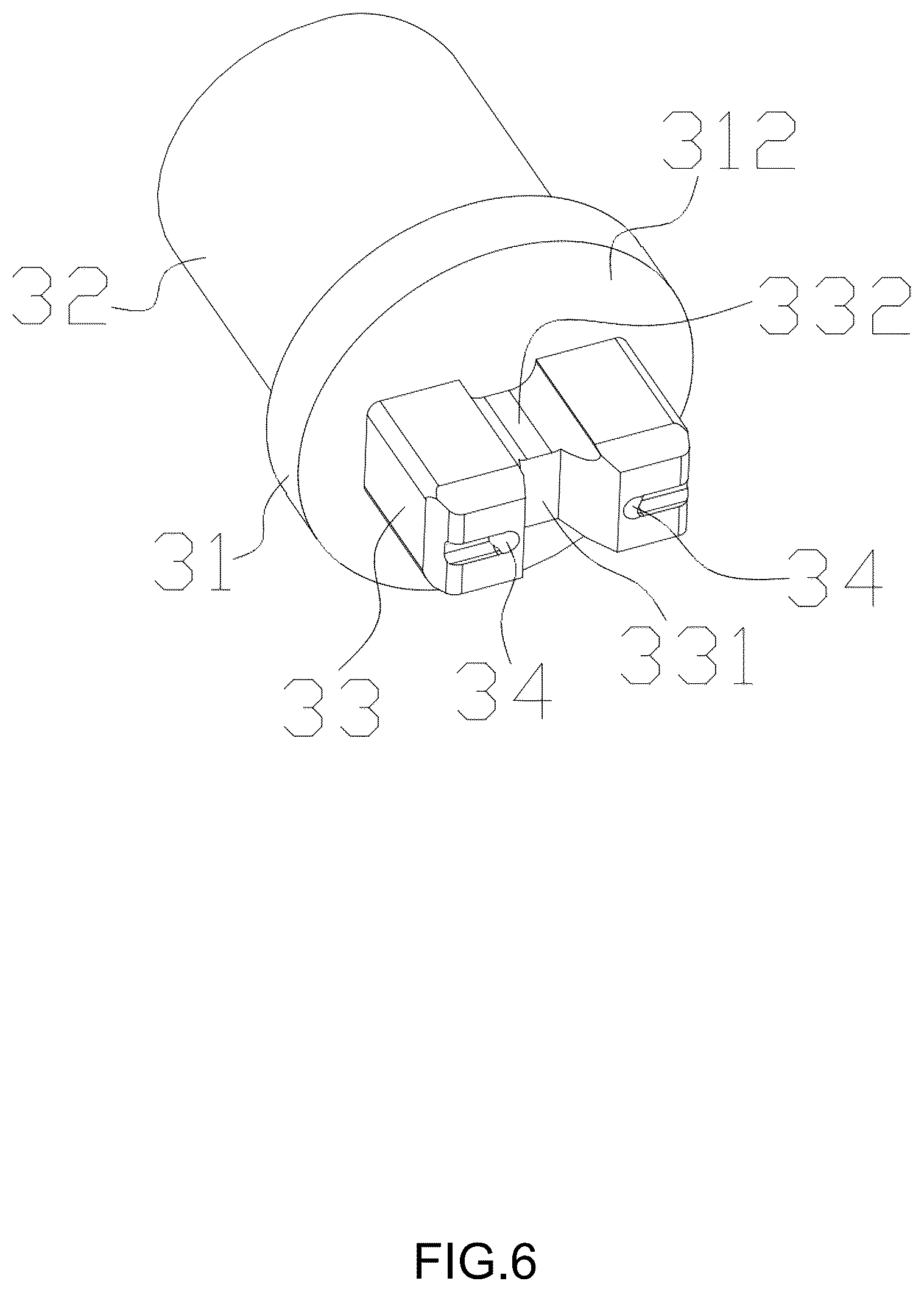 Patent US12313252 Figure 6 – Waterproof lamp head structure