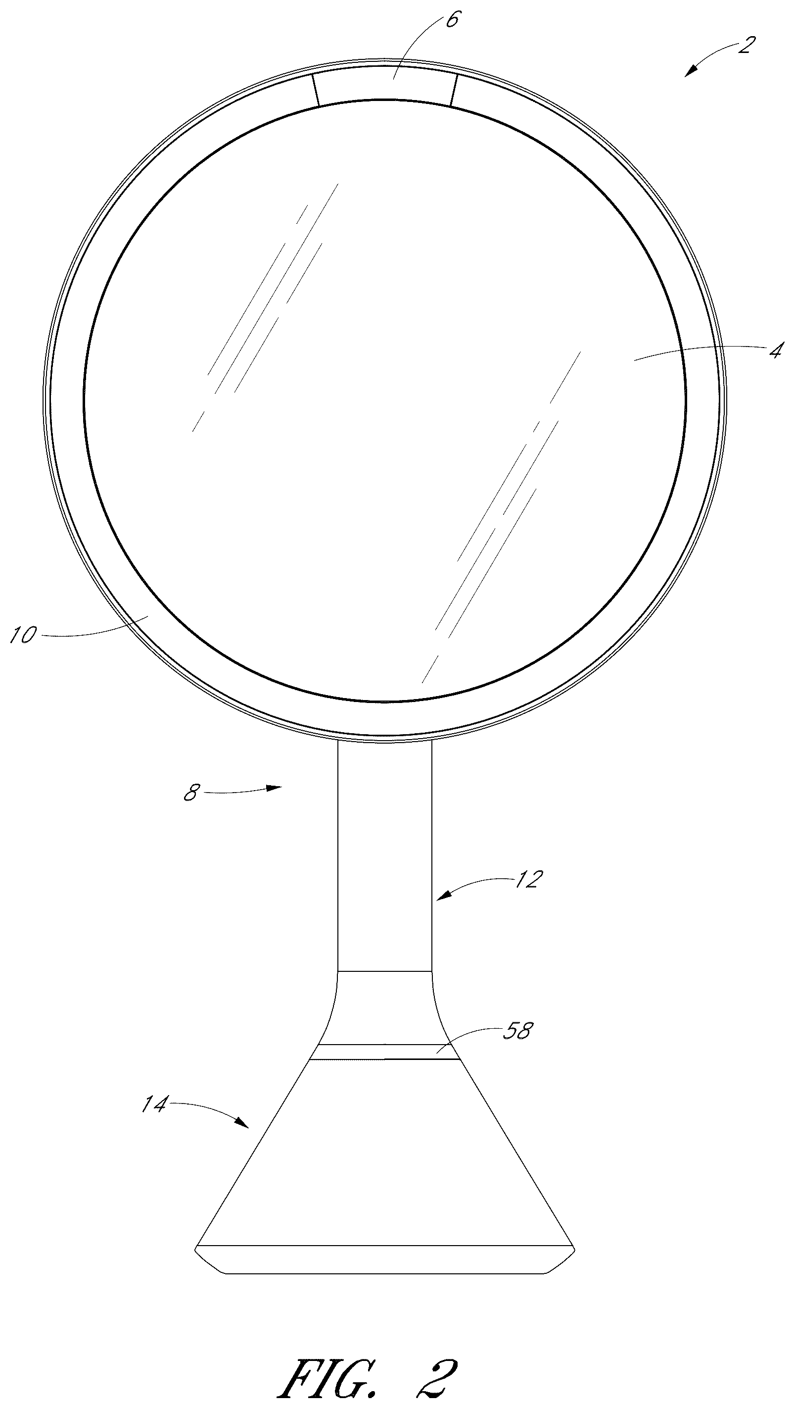 Patent US12313253 Figure 2 – Vanity mirror