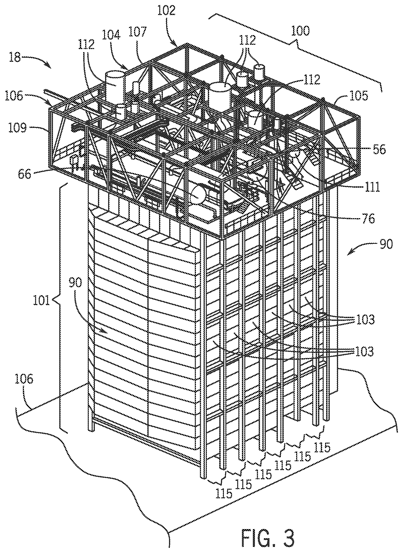 Patent US12313255 Figure 2 – System and method for top platform assembly of heat recovery steam generator (HRSG)