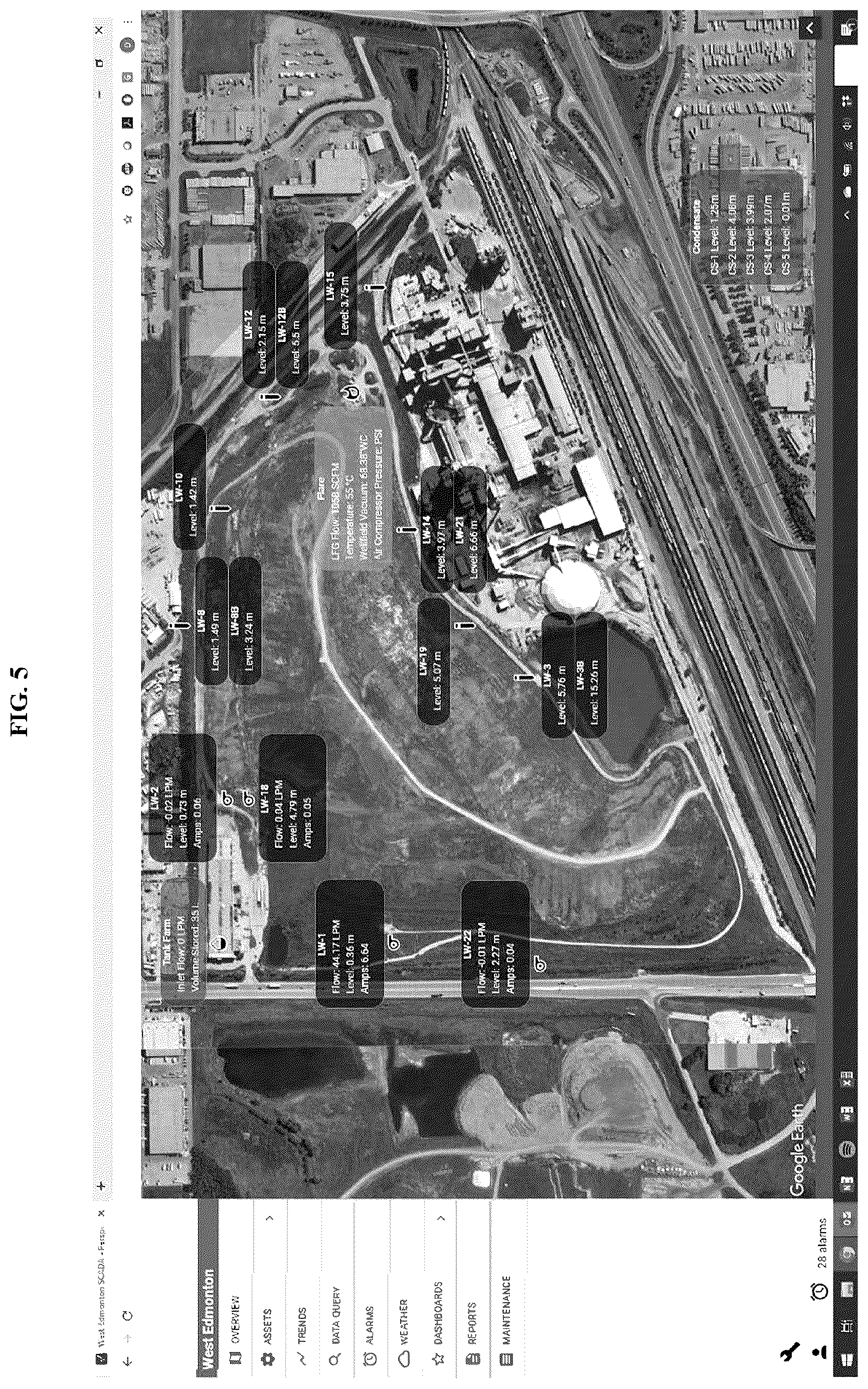 Patent US12313257 Figure 5 – System and method for remote monitoring and control of landfill and recycling operations