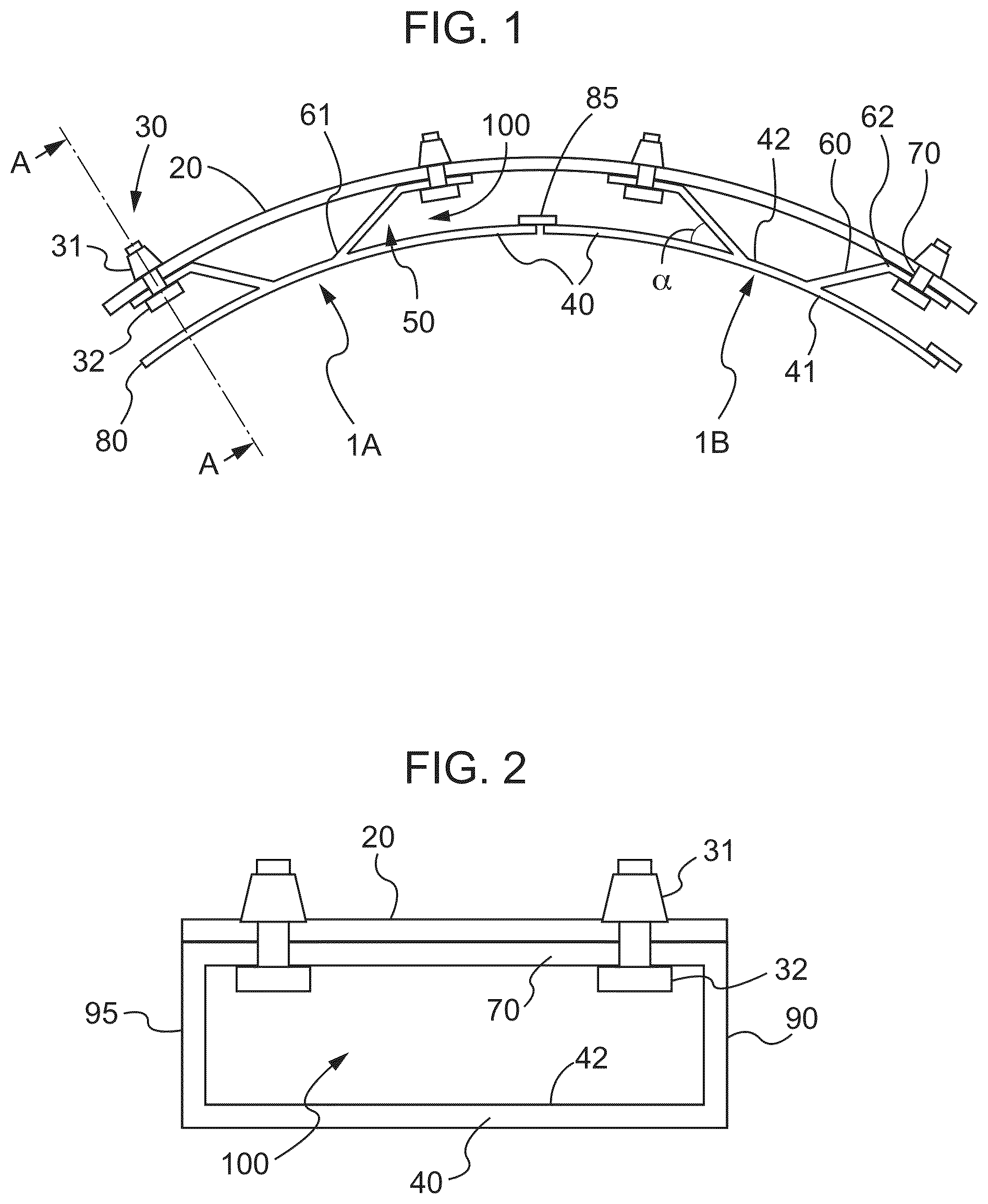 Patent US12313261 Figure 1 – Combustor liner panels