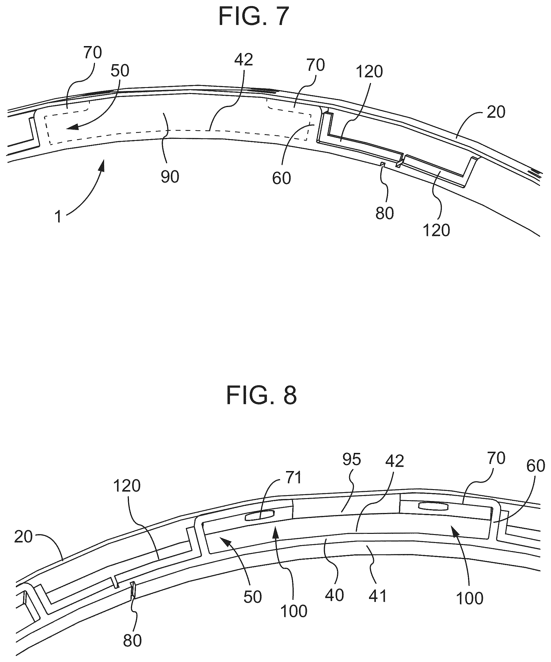 Patent US12313261 Figure 5 – Combustor liner panels