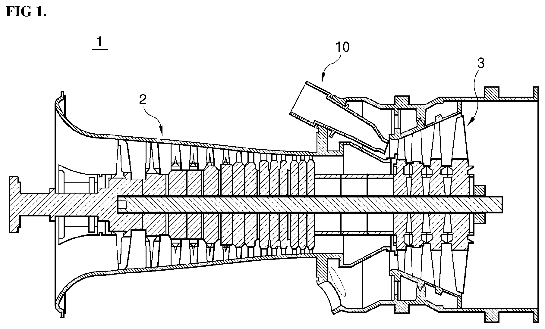 Patent US12313262 Figure 1 – Nozzle assembly, combustor, and gas turbine including same