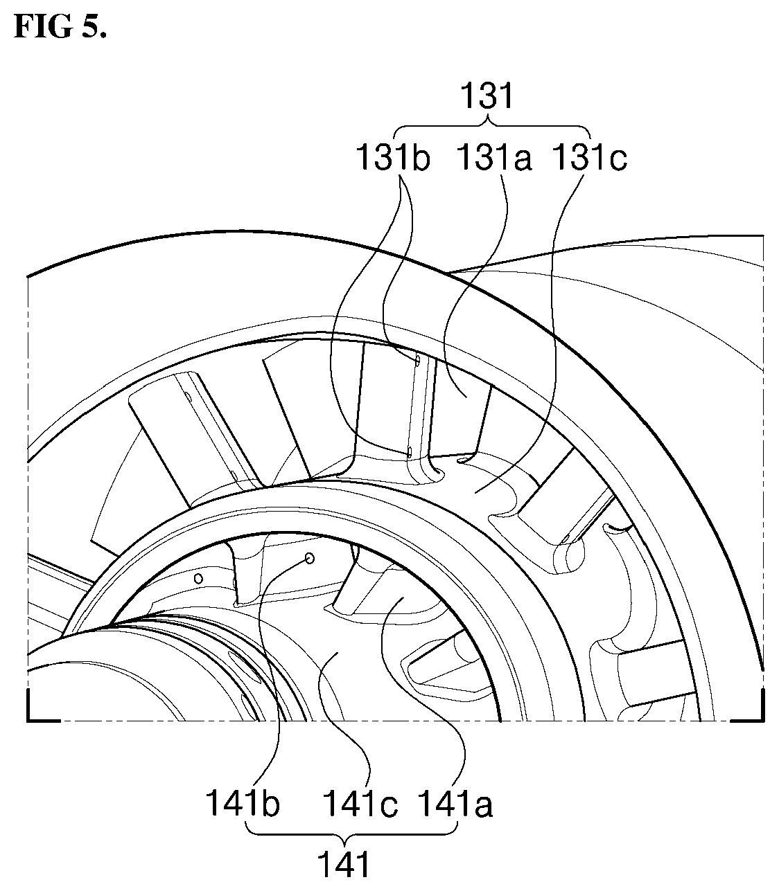 Patent US12313262 Figure 5 – Nozzle assembly, combustor, and gas turbine including same