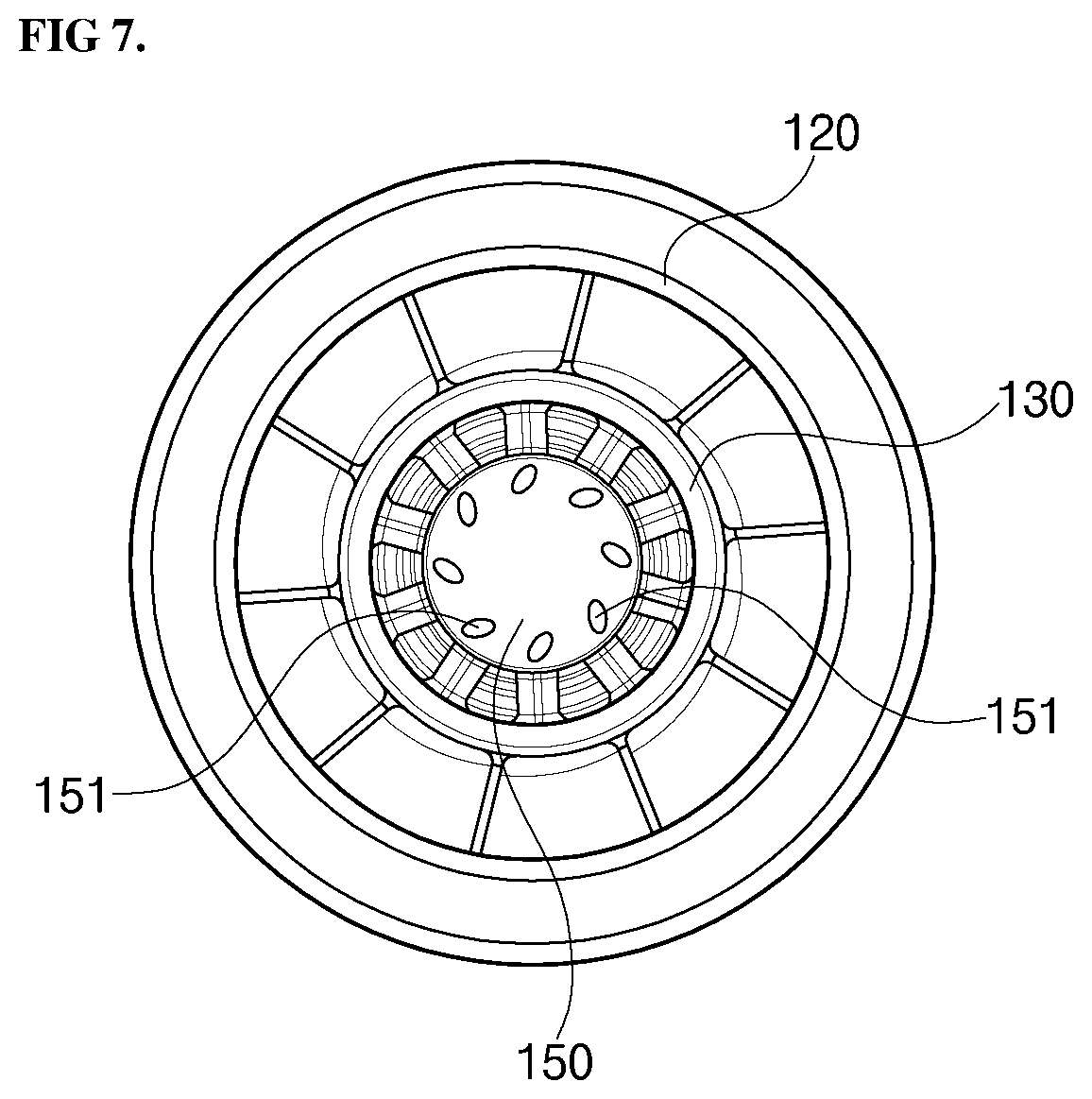Patent US12313262 Figure 8 – Nozzle assembly, combustor, and gas turbine including same