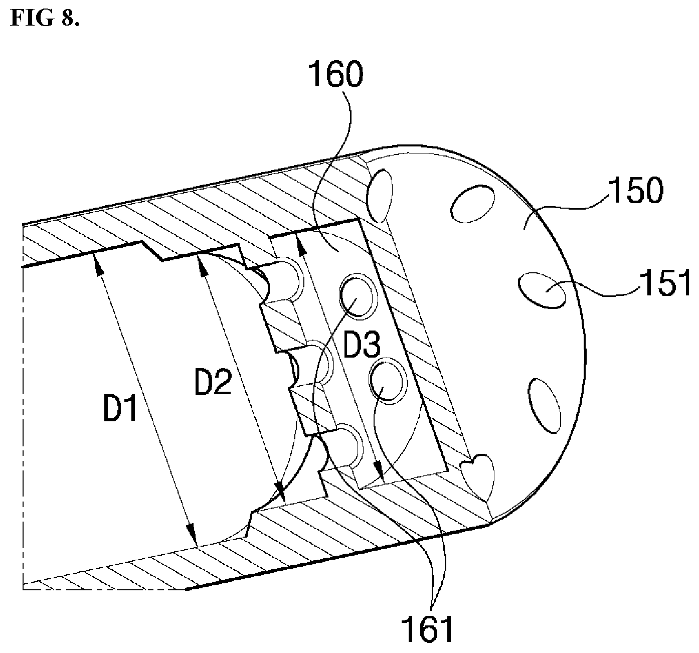 Patent US12313262 Figure 9 – Nozzle assembly, combustor, and gas turbine including same