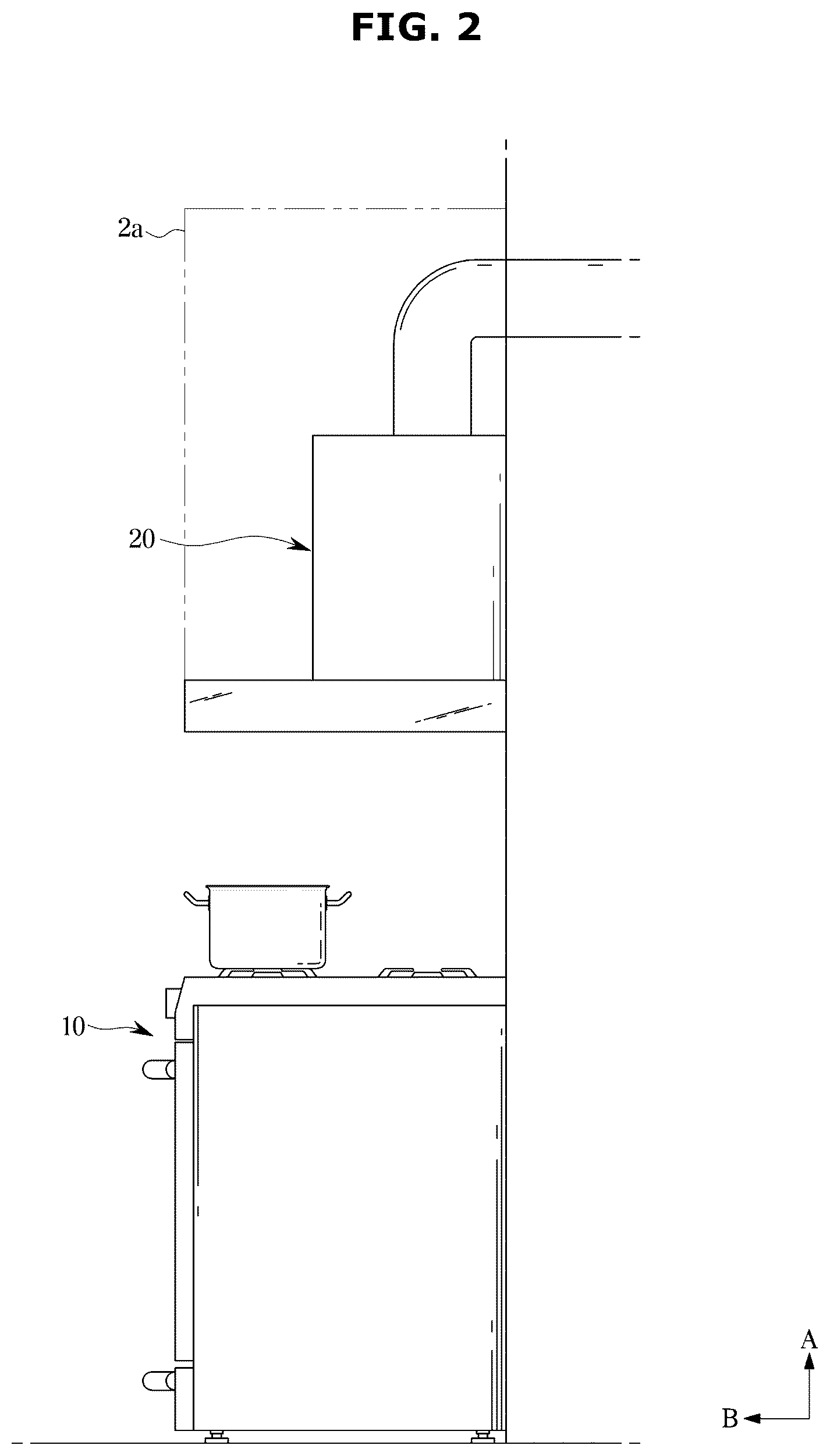 Patent US12313266 Figure 2 – Range hood