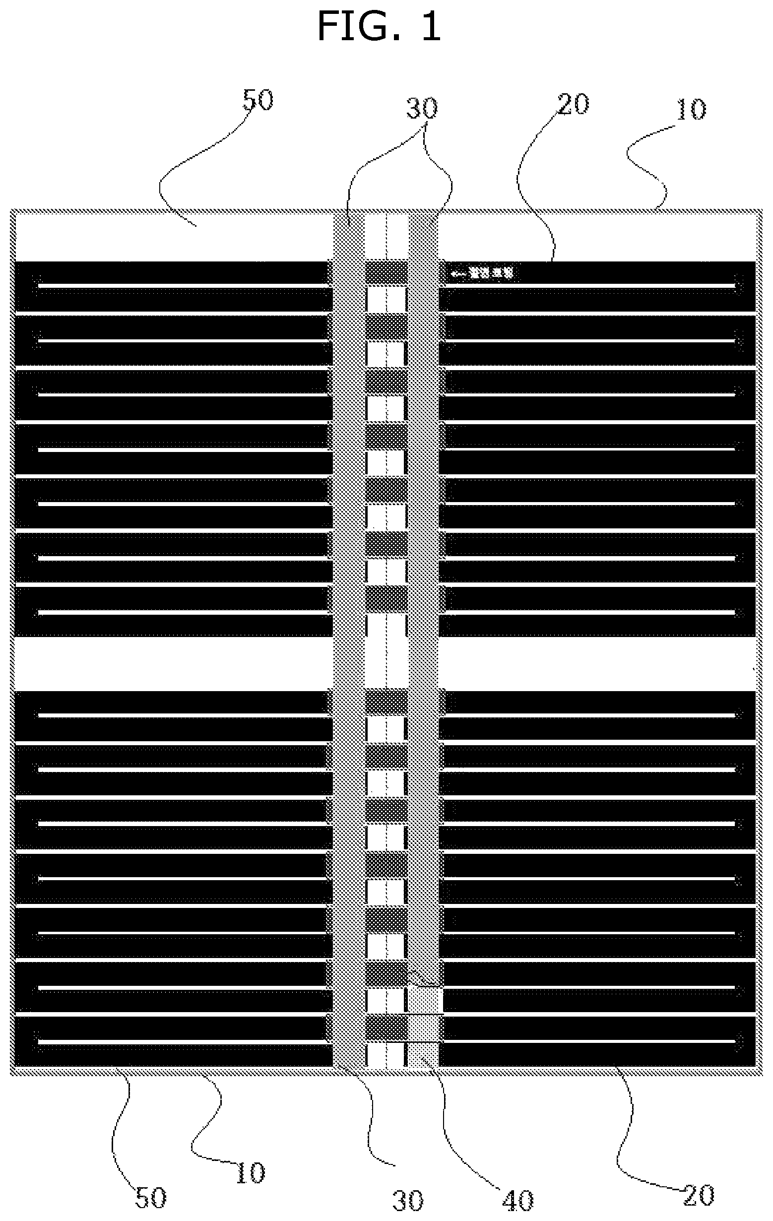 Patent US12313267 Figure 1 – Film type planar heating element for preventing electromagnetic waves