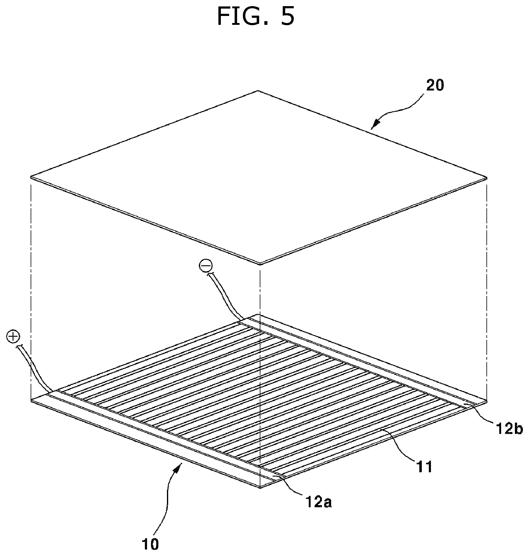 Patent US12313267 Figure 4 – Film type planar heating element for preventing electromagnetic waves