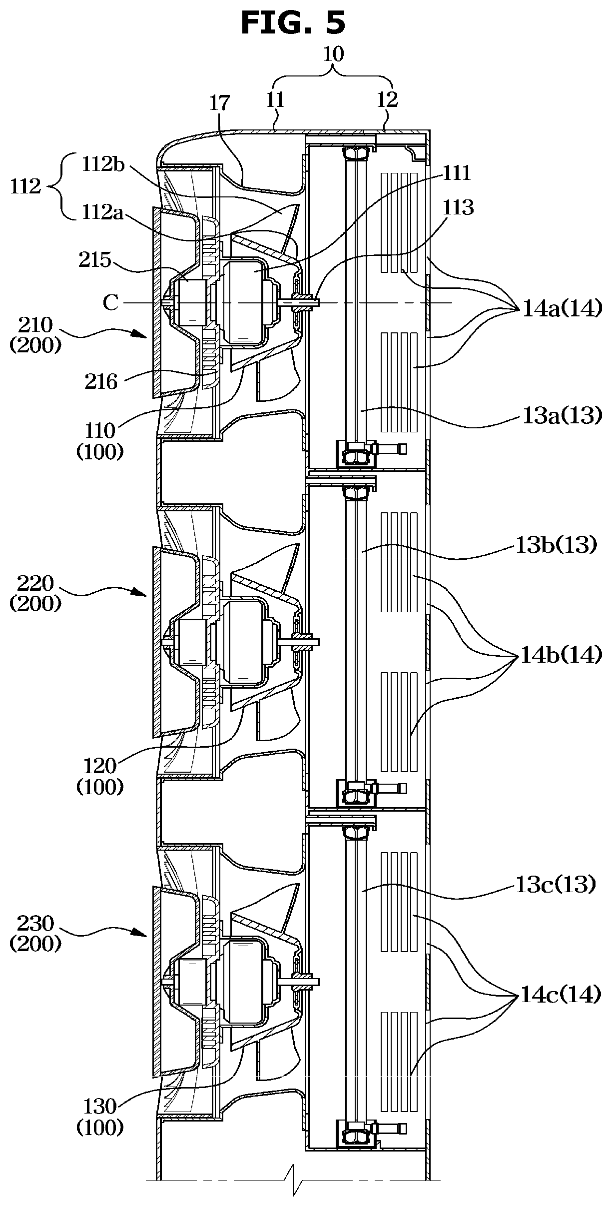 Patent US12313269 Figure 5 – Indoor unit of air conditioner and controlling method of the air conditioner