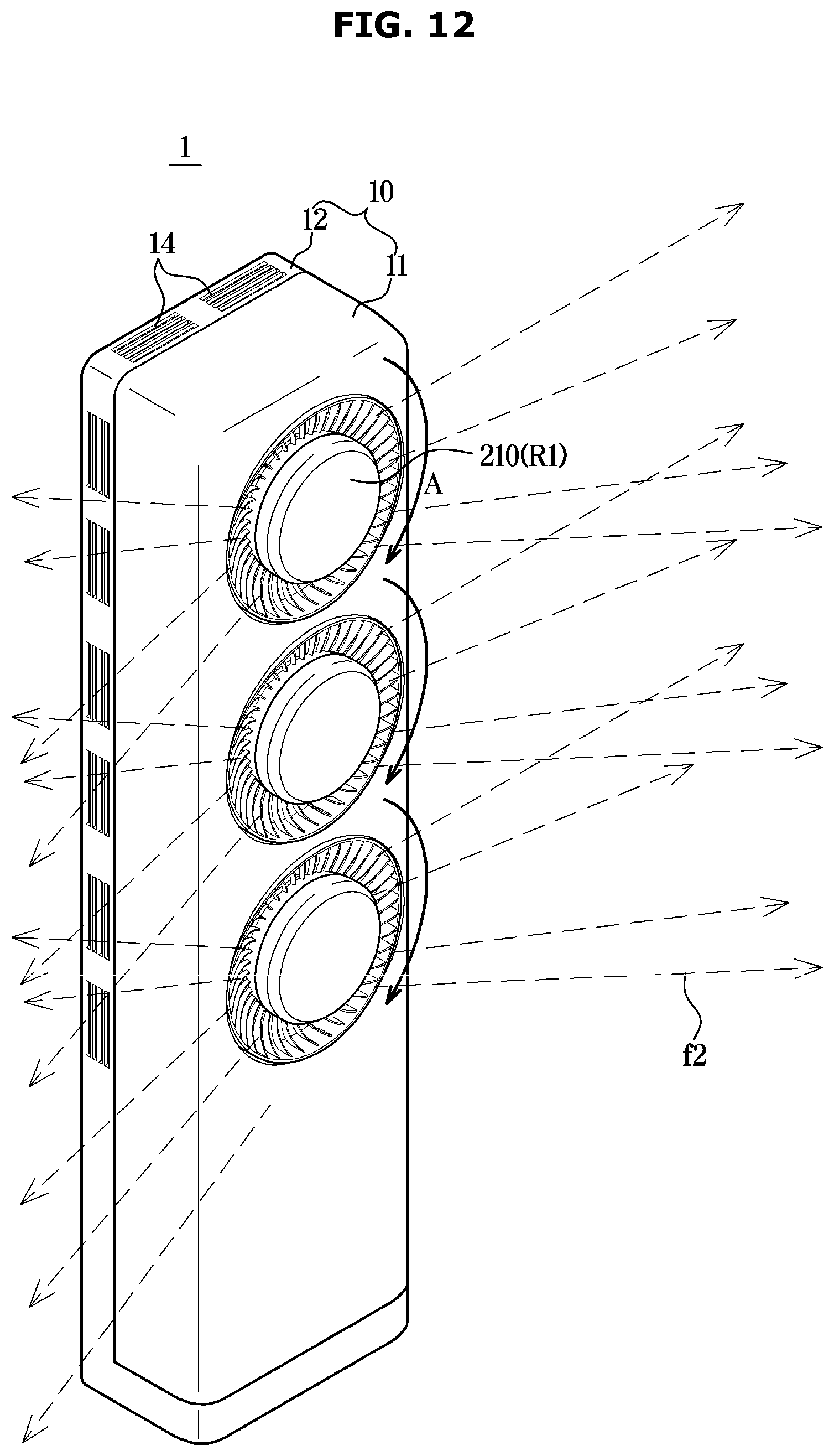 Patent US12313269 Figure 12 – Indoor unit of air conditioner and controlling method of the air conditioner