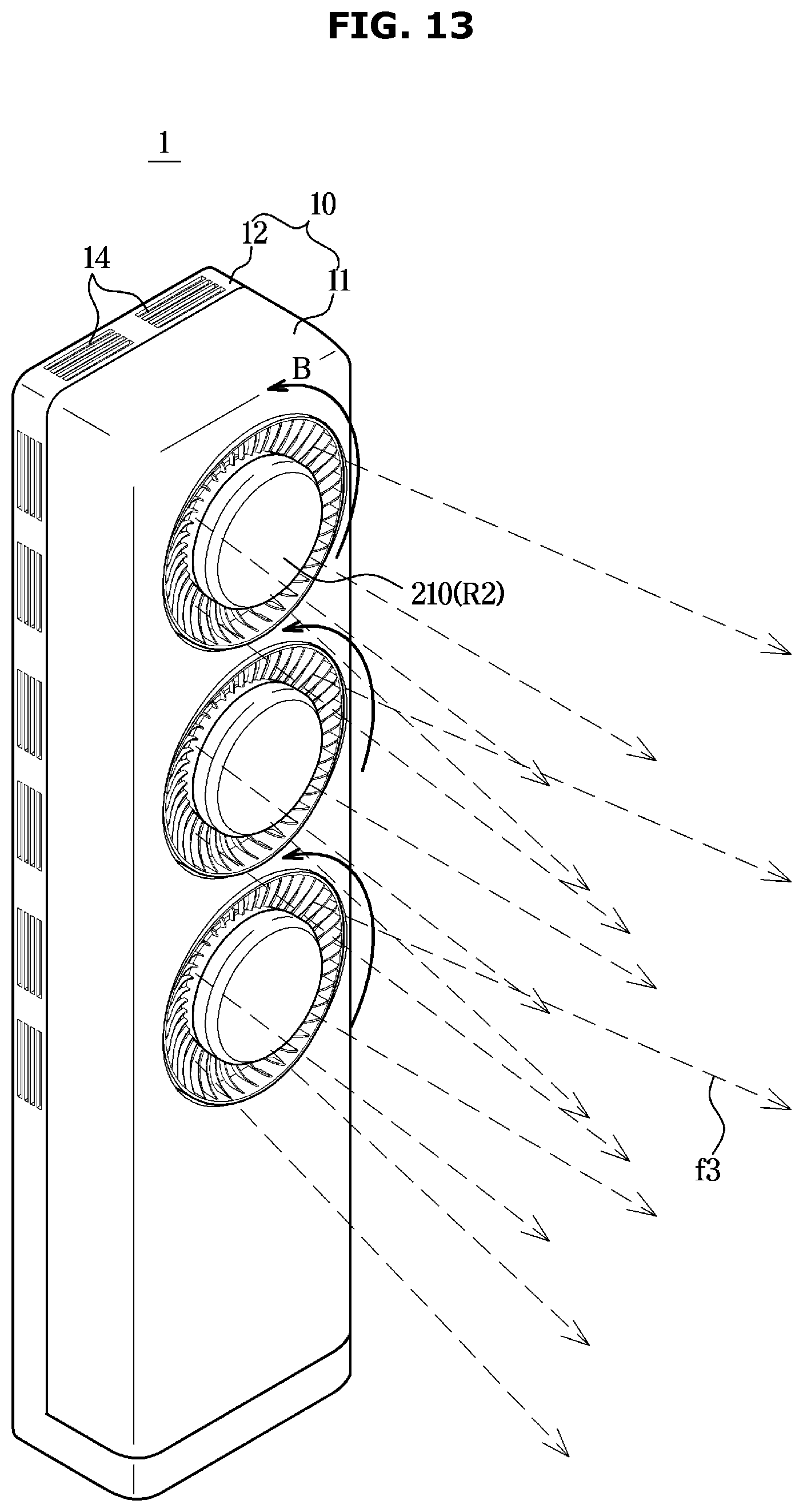 Patent US12313269 Figure 13 – Indoor unit of air conditioner and controlling method of the air conditioner