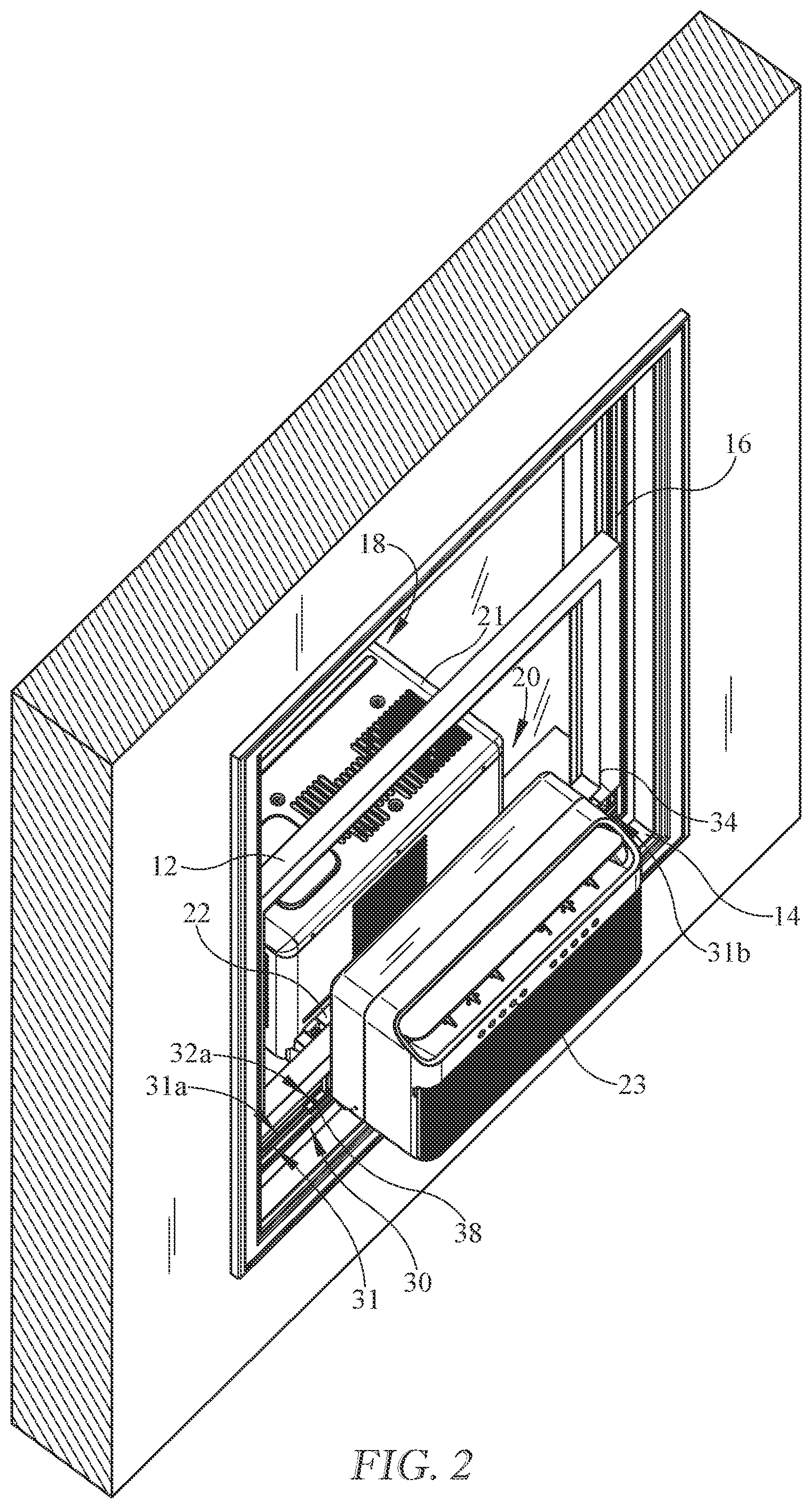 Patent US12313270 Figure 2 – Window air conditioning unit retention bracket