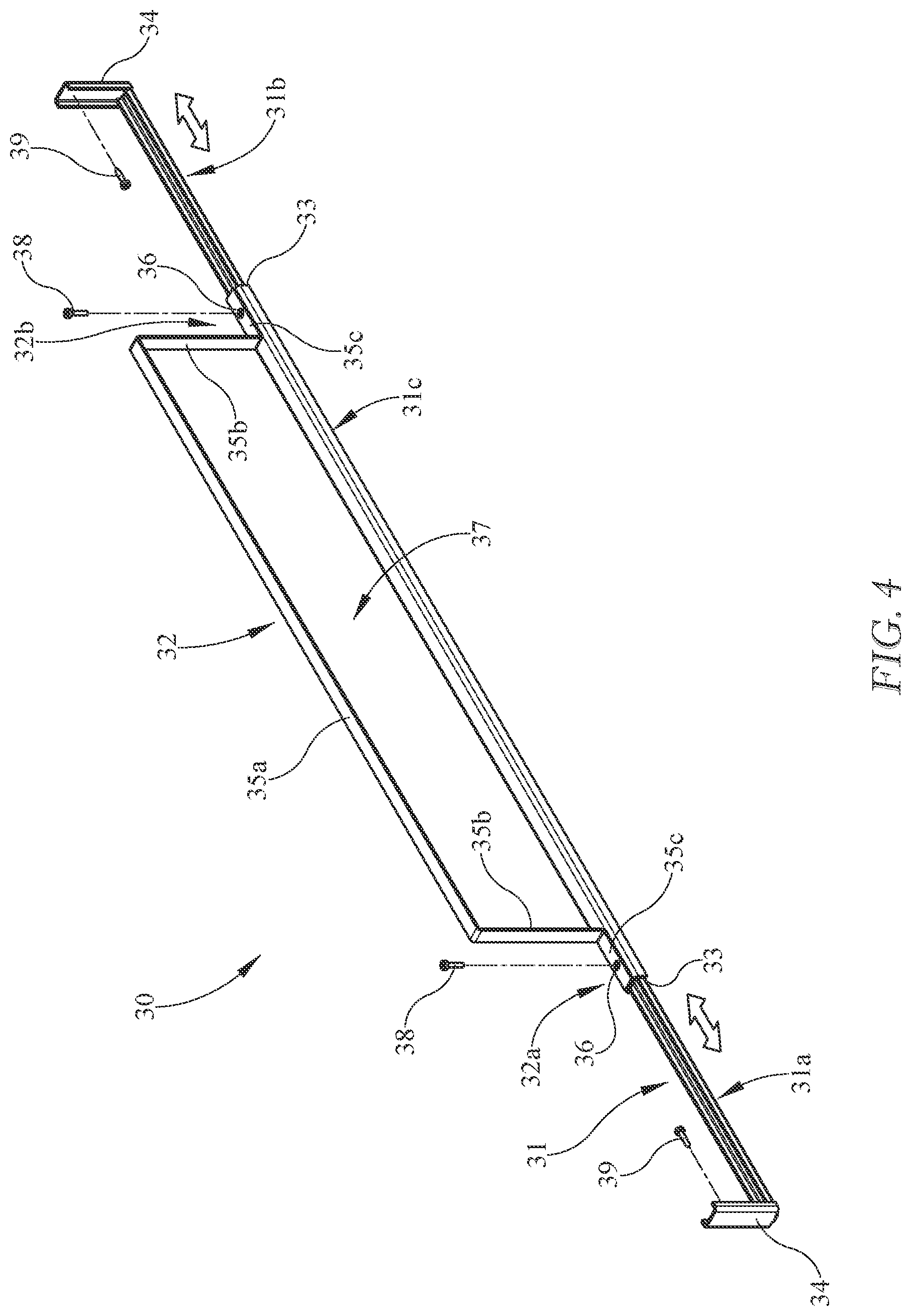 Patent US12313270 Figure 4 – Window air conditioning unit retention bracket