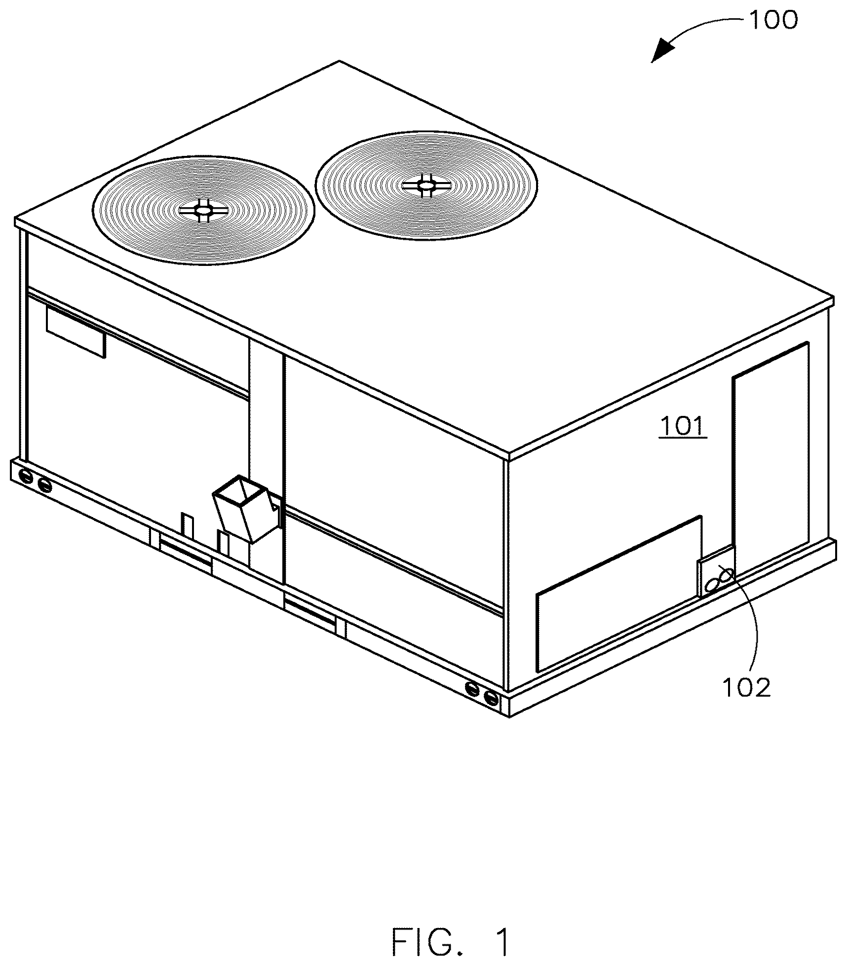 Patent US12313271 Figure 1 – Overflow sensor assembly in temperature control systems