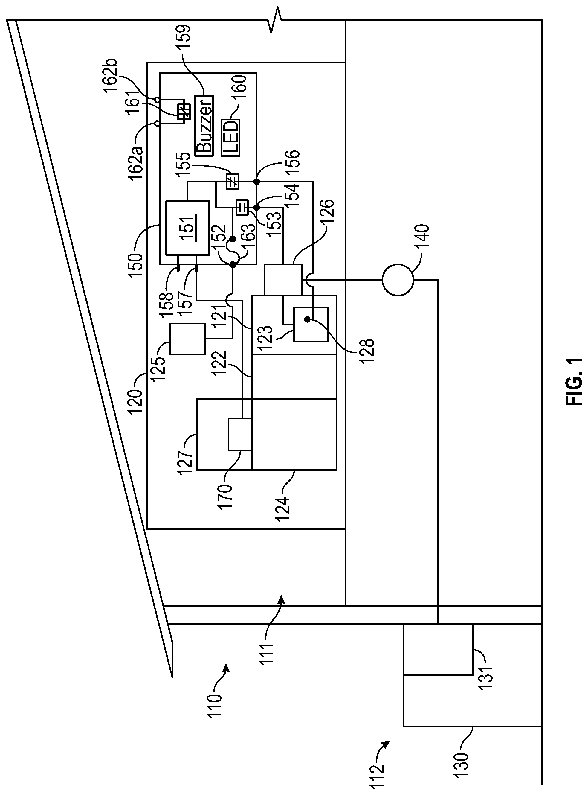 Patent US12313273 — Systems and methods for air temperature control including A2L sensors — Figure 1