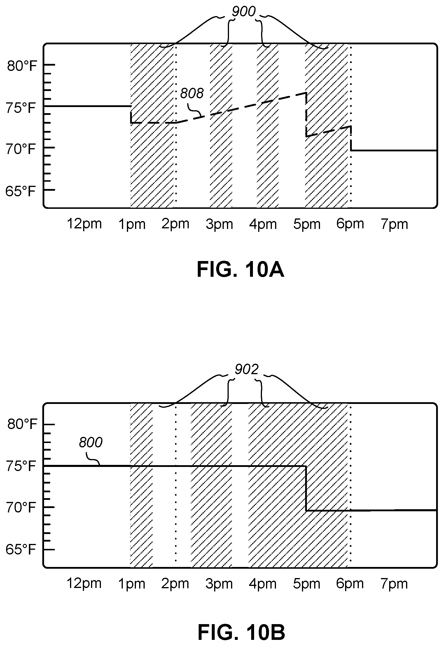 Patent US12313278 Figure 13 – Controlling an HVAC system during a demand-response event with display of effective setpoints