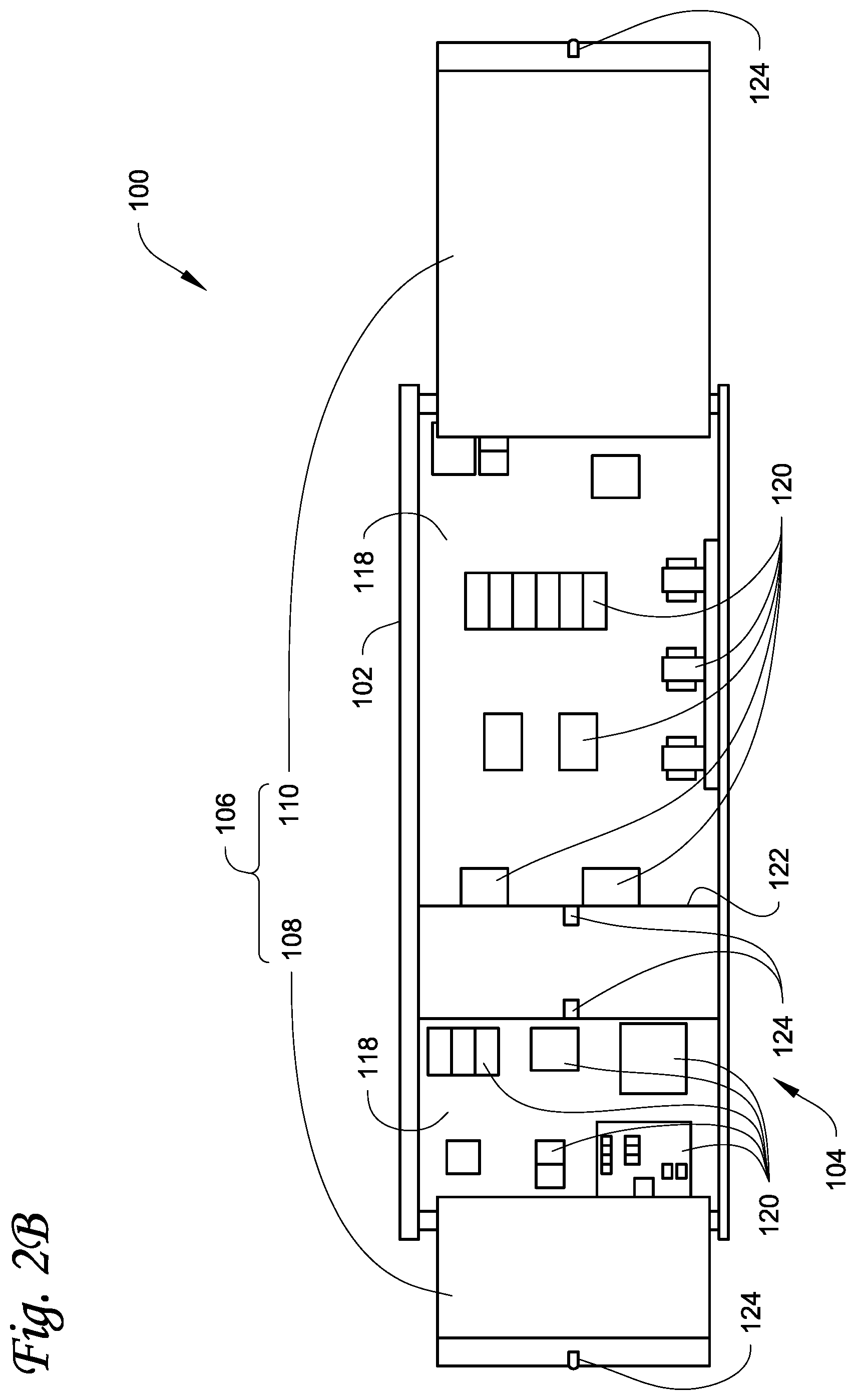 Patent US12313280 Figure 3 – Layered control panel design to provide separation of high/low voltage