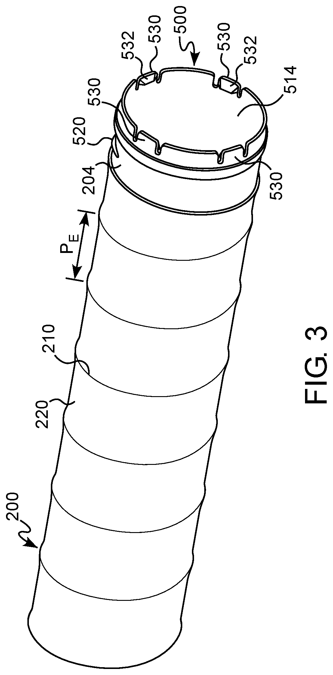 Patent US12313282 Figure 3 – Non-continuously rotatable and removable ferrule for duct fitting