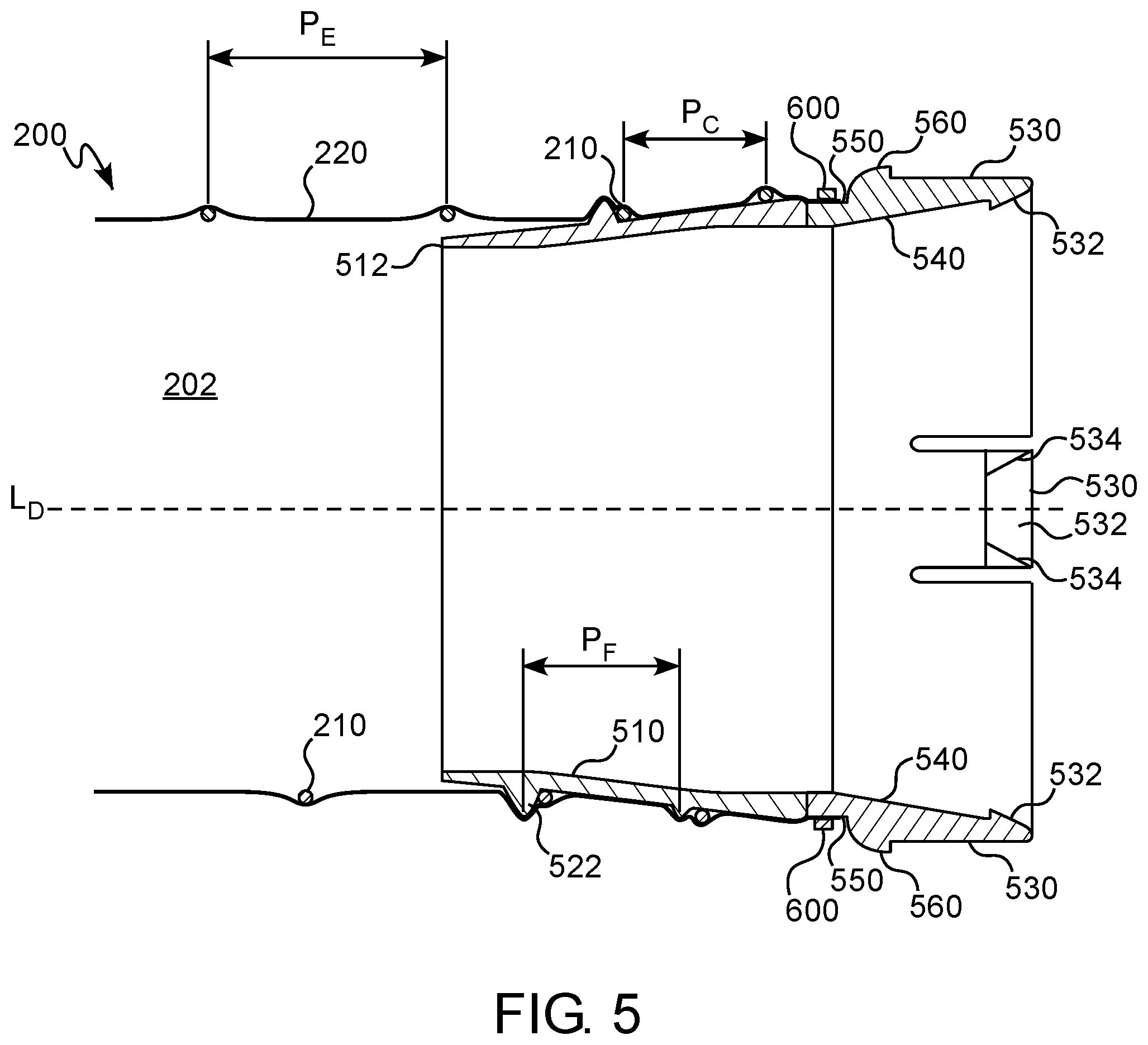 Patent US12313282 Figure 5 – Non-continuously rotatable and removable ferrule for duct fitting