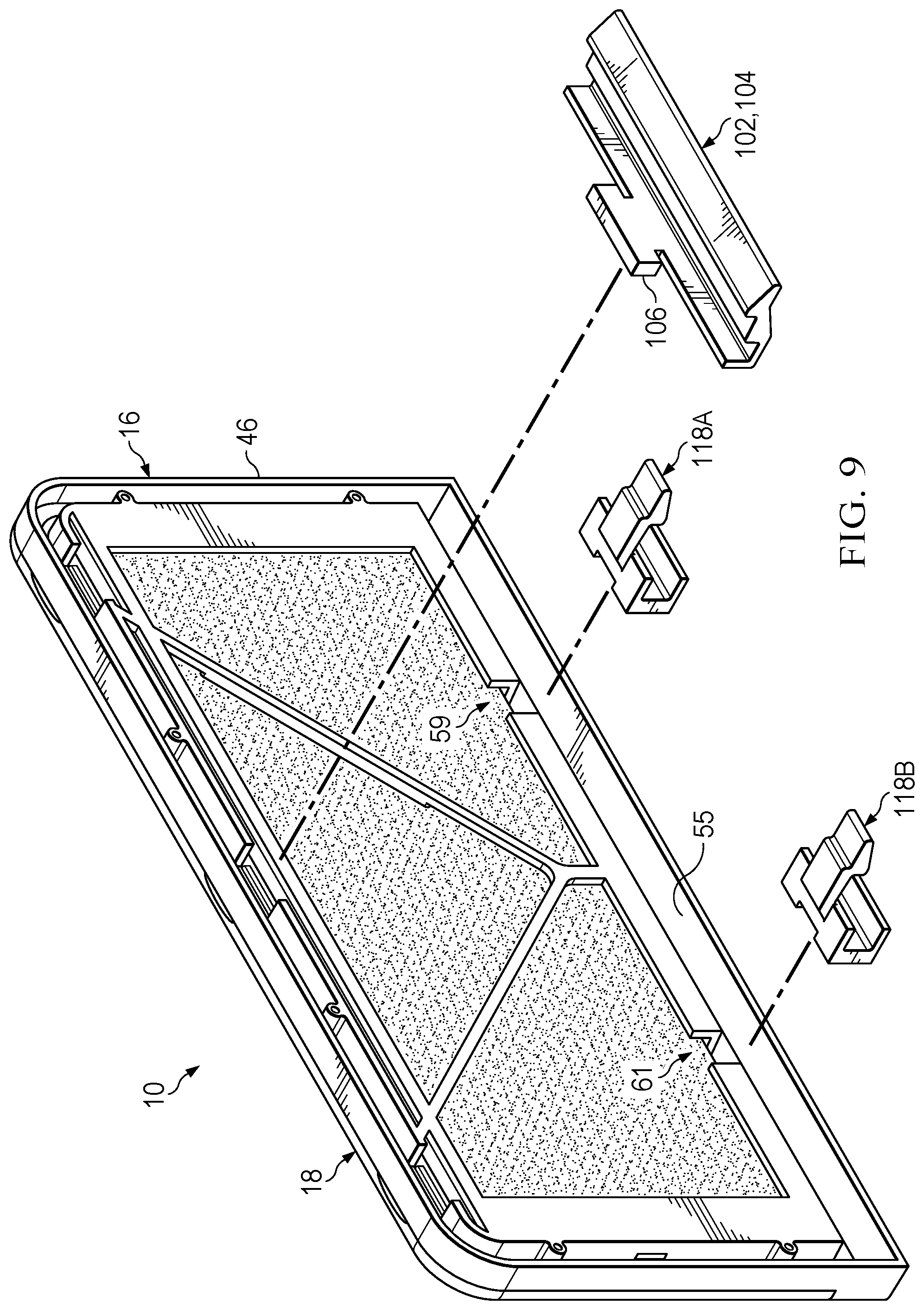Patent US12313284 Figure 13 – Toolless installation and cleaning of vent assembly