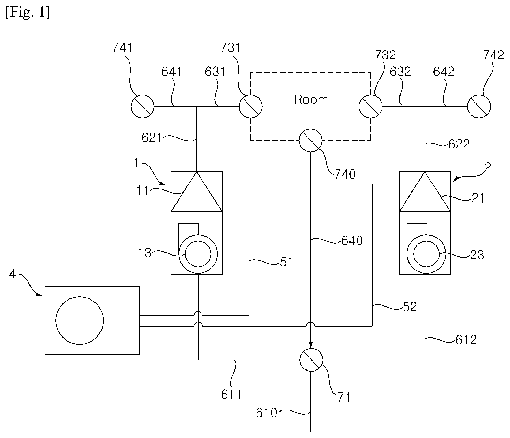 Patent US12313288 Figure 1 – Air conditioner