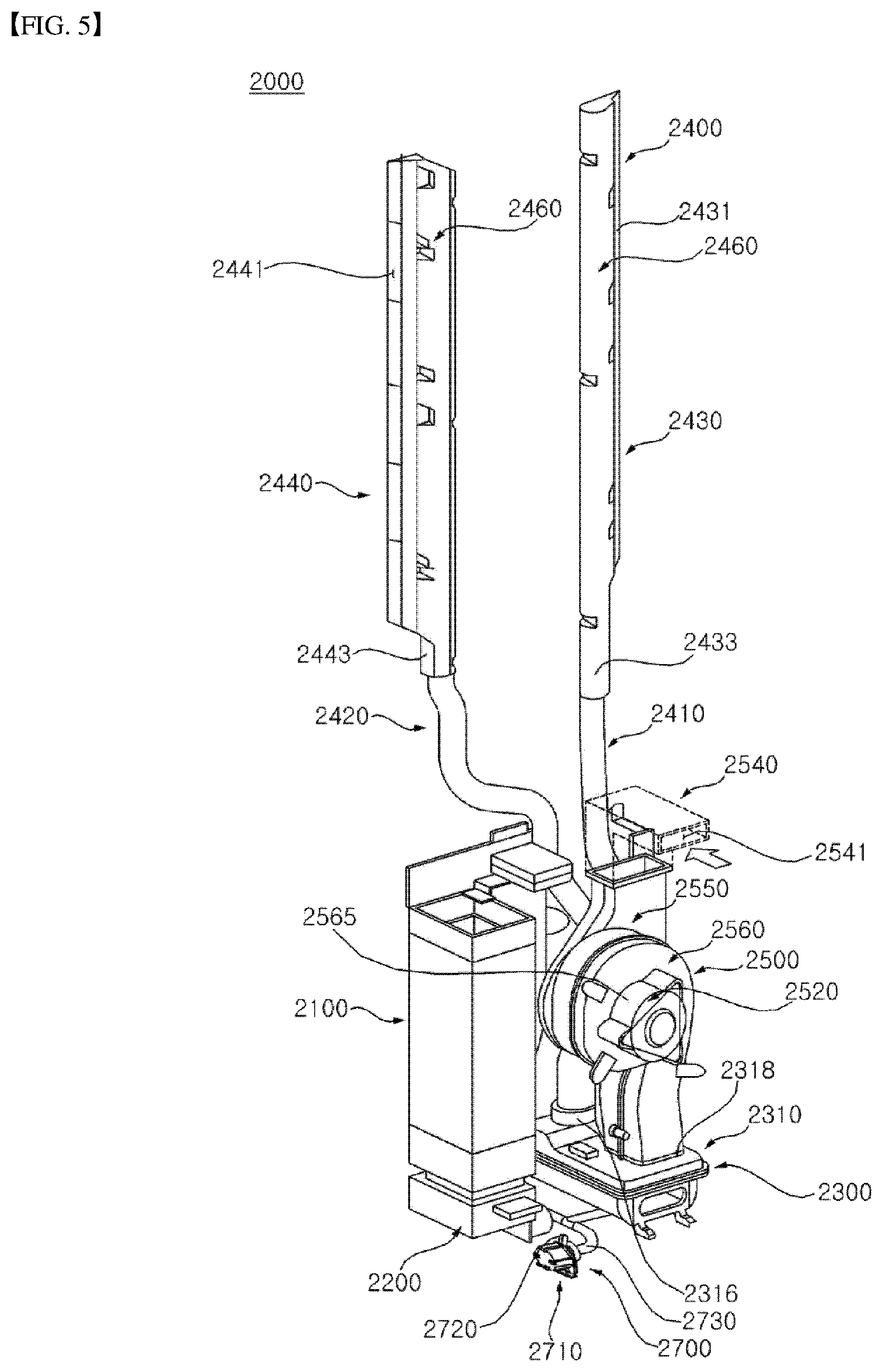 Patent US12313293 Figure 5 – Indoor unit for an air conditioner
