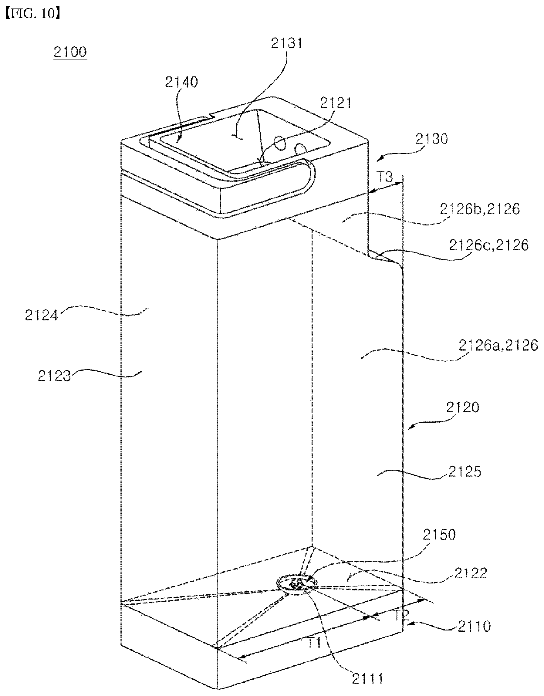 Patent US12313293 Figure 10 – Indoor unit for an air conditioner