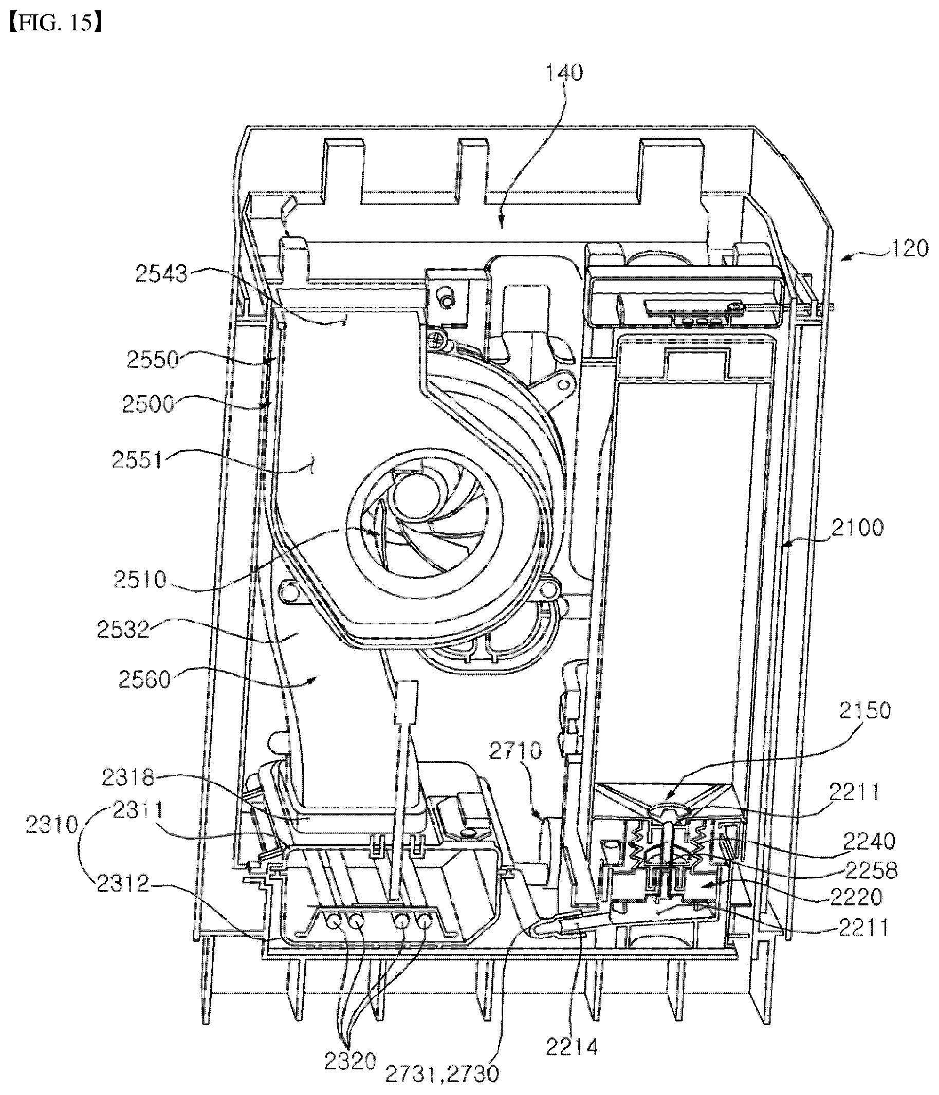 Patent US12313293 Figure 15 – Indoor unit for an air conditioner