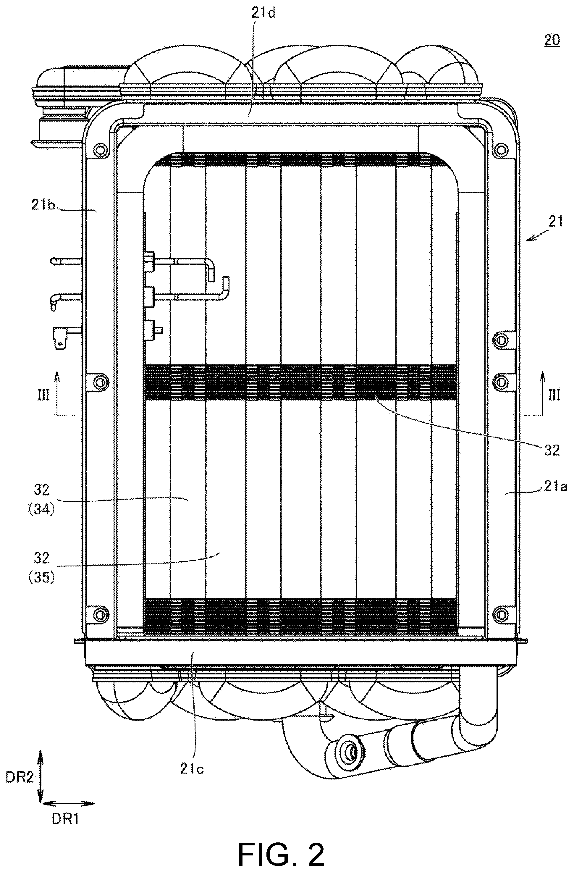 Patent US12313296 Figure 2 – Heat exchanger and water heater