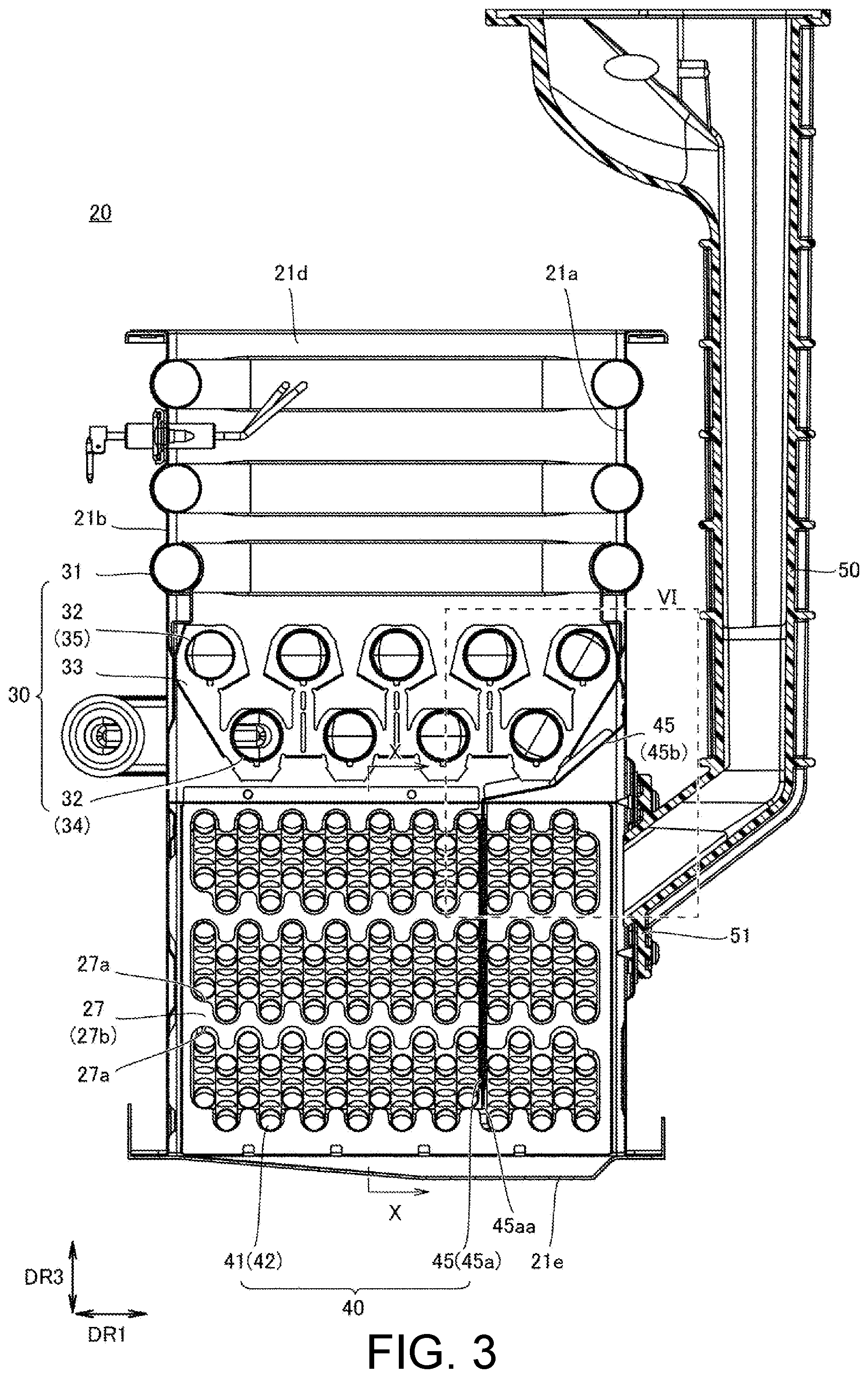 Patent US12313296 Figure 3 – Heat exchanger and water heater