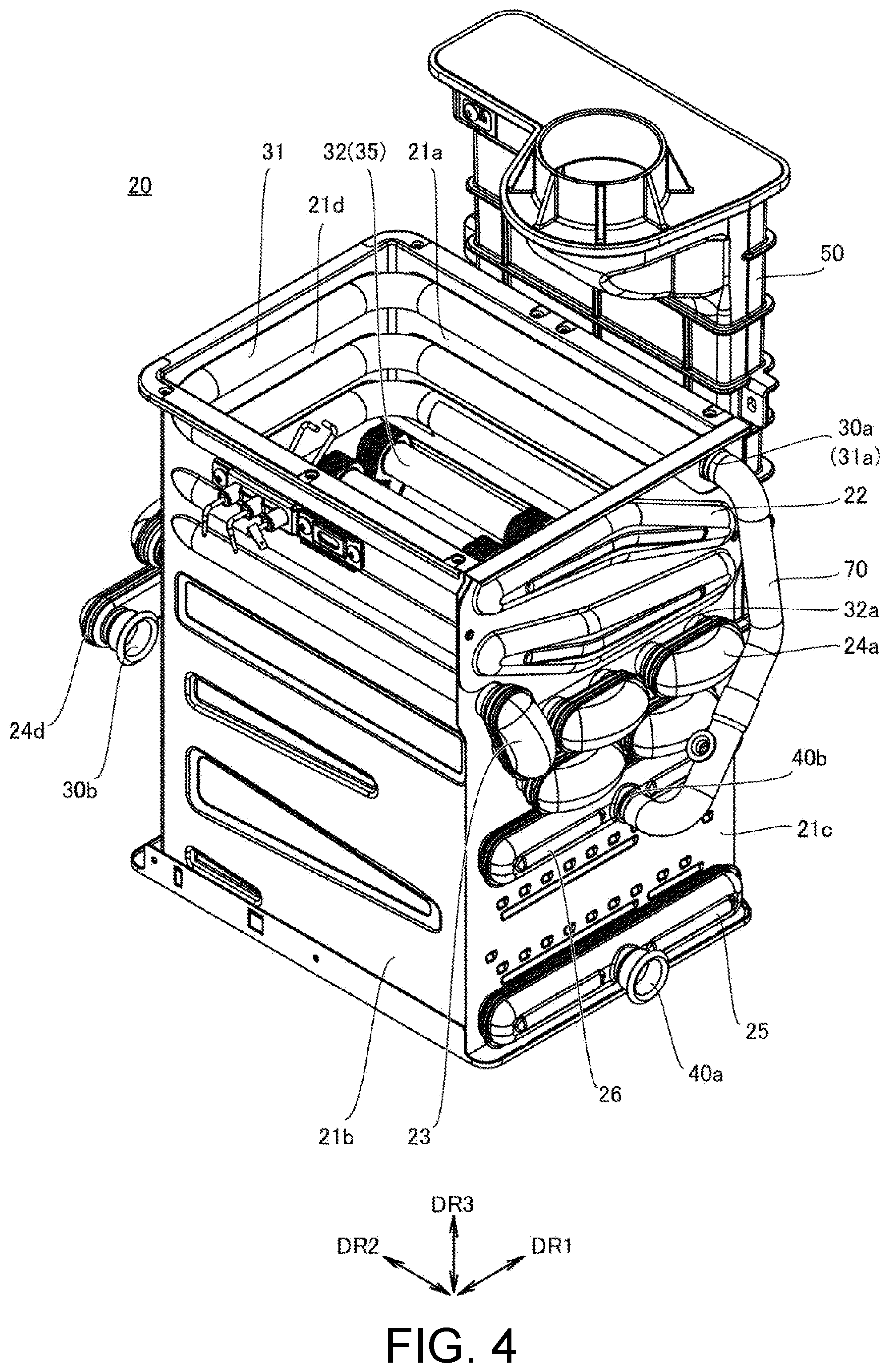 Patent US12313296 Figure 4 – Heat exchanger and water heater