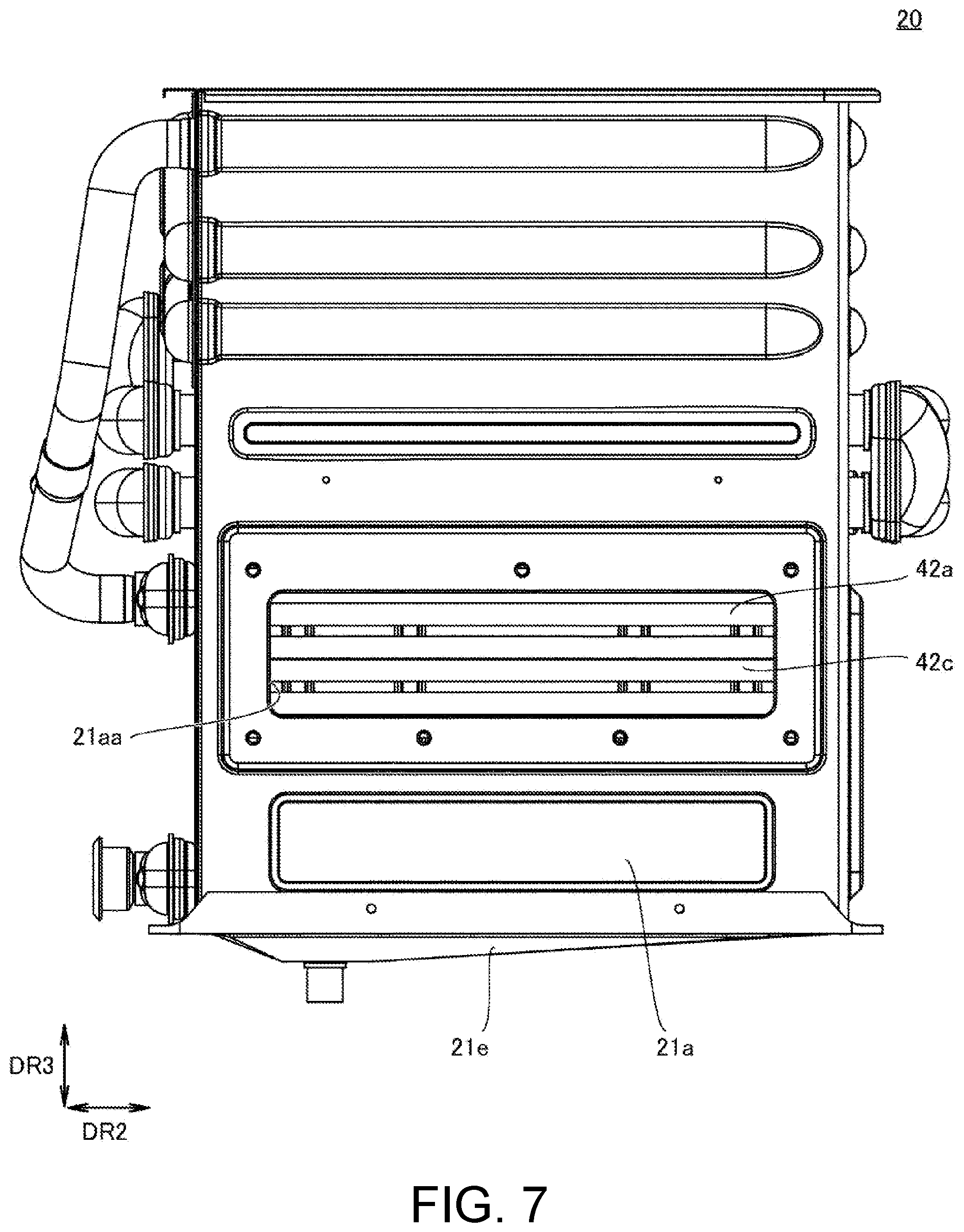 Patent US12313296 Figure 7 – Heat exchanger and water heater