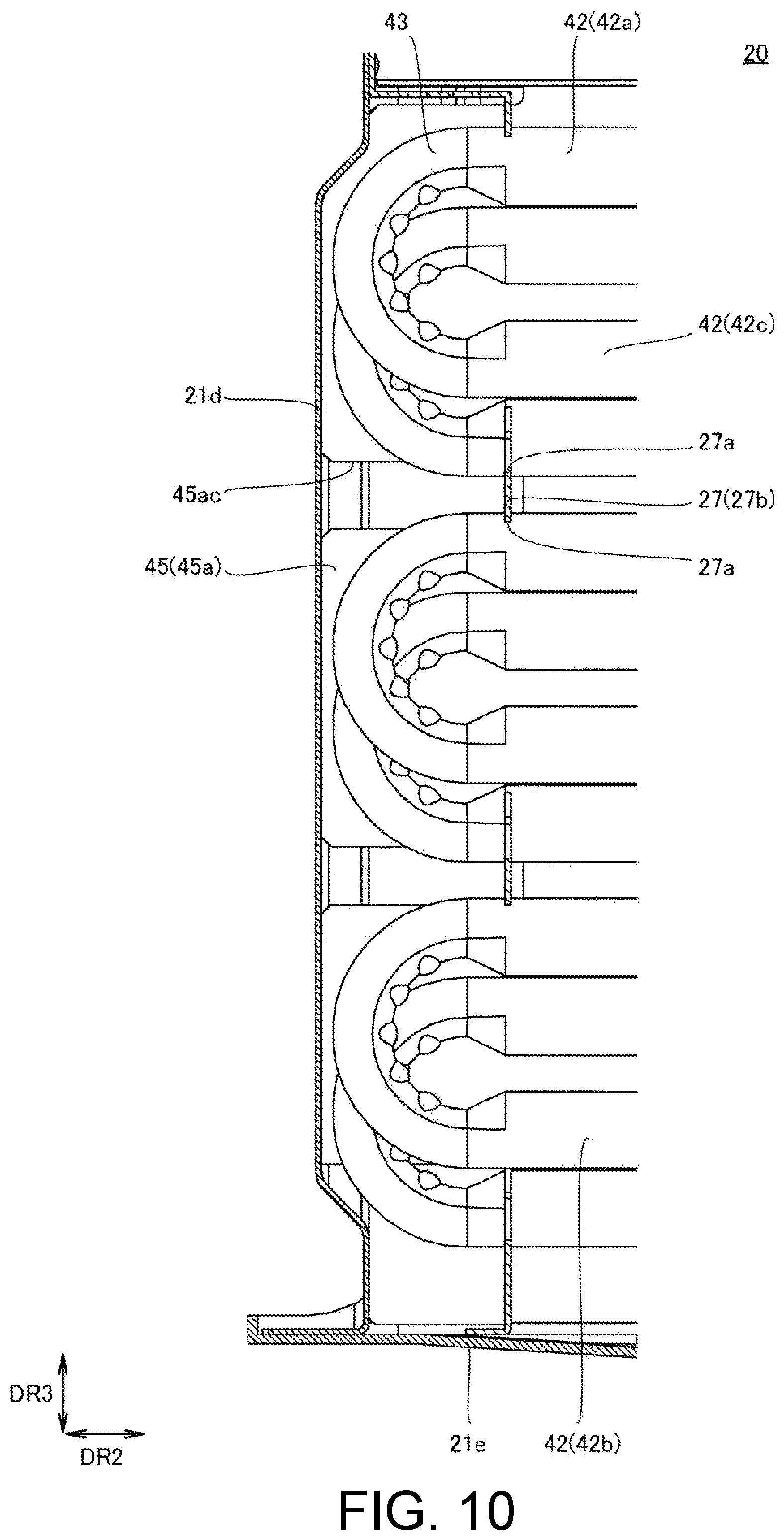 Patent US12313296 Figure 9 – Heat exchanger and water heater