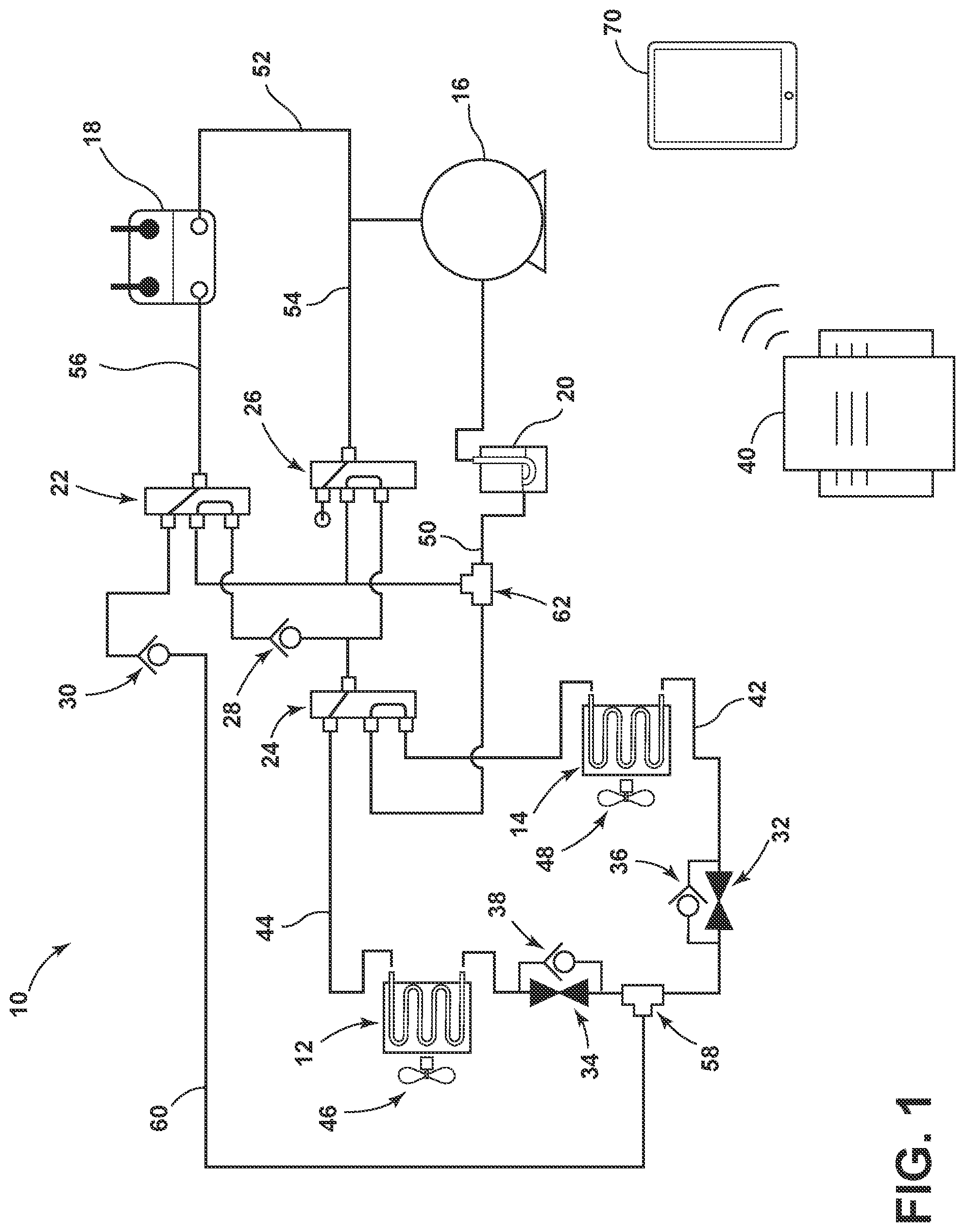 Patent US12313304 Figure 1 – Managing charge allocation and optimizing multi-mode performance of air-source integrated heat pumps