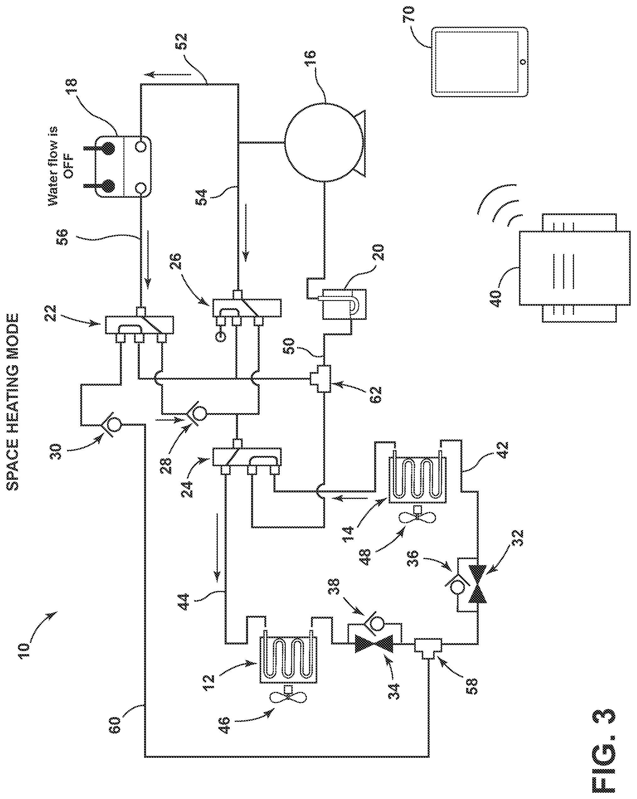 Patent US12313304 Figure 3 – Managing charge allocation and optimizing multi-mode performance of air-source integrated heat pumps