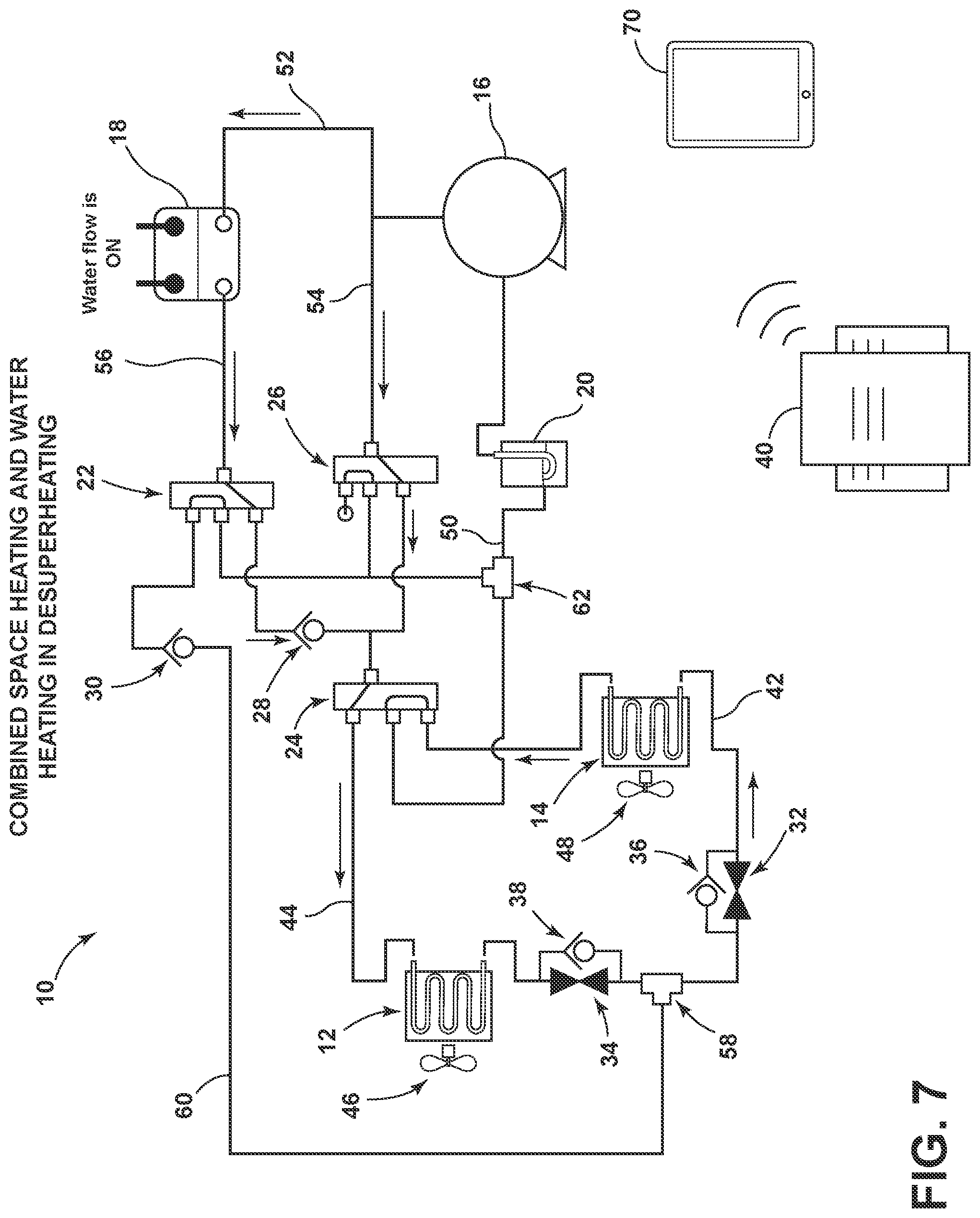 Patent US12313304 Figure 7 – Managing charge allocation and optimizing multi-mode performance of air-source integrated heat pumps