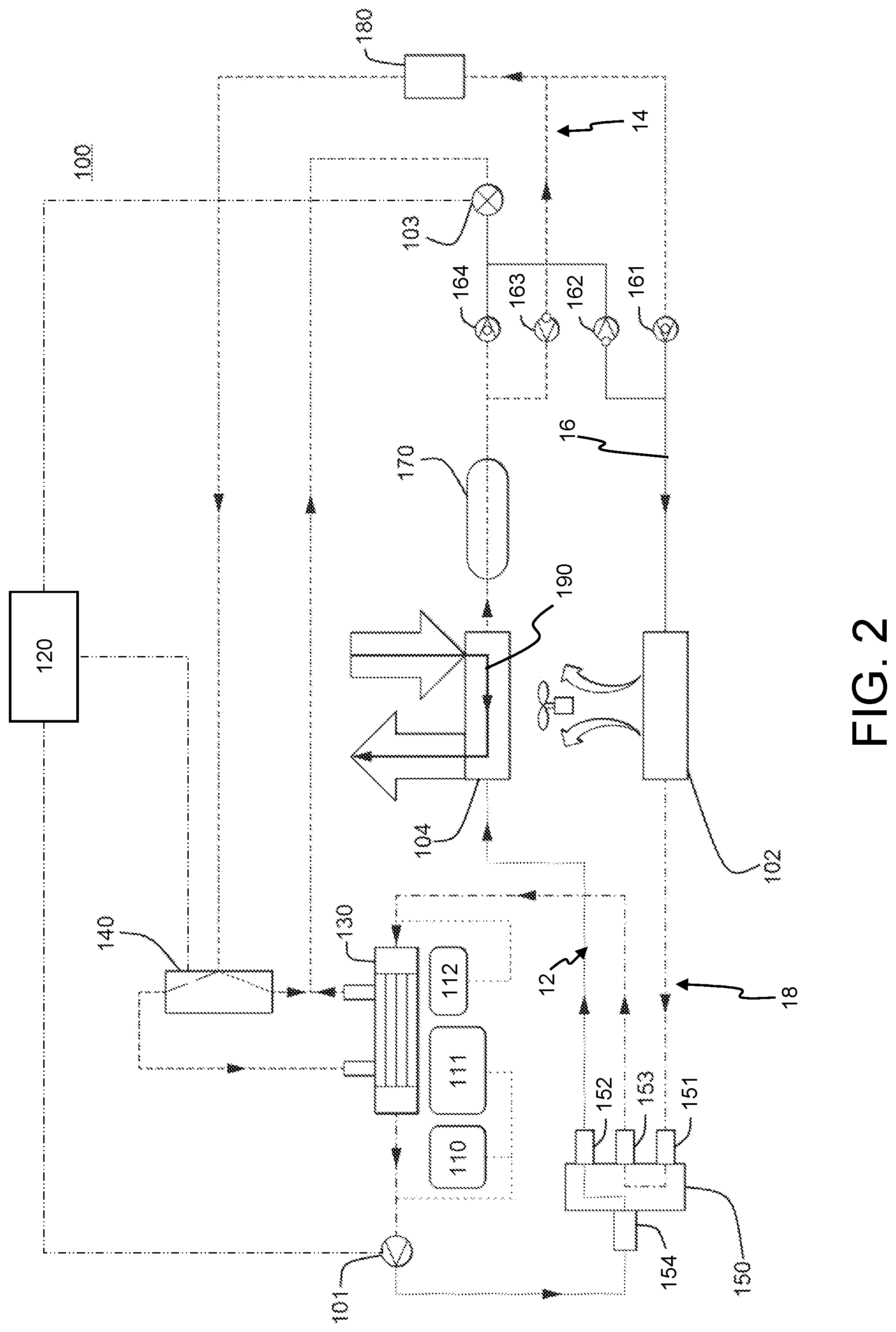 Patent US12313307 Figure 2 – Reversible heat pump