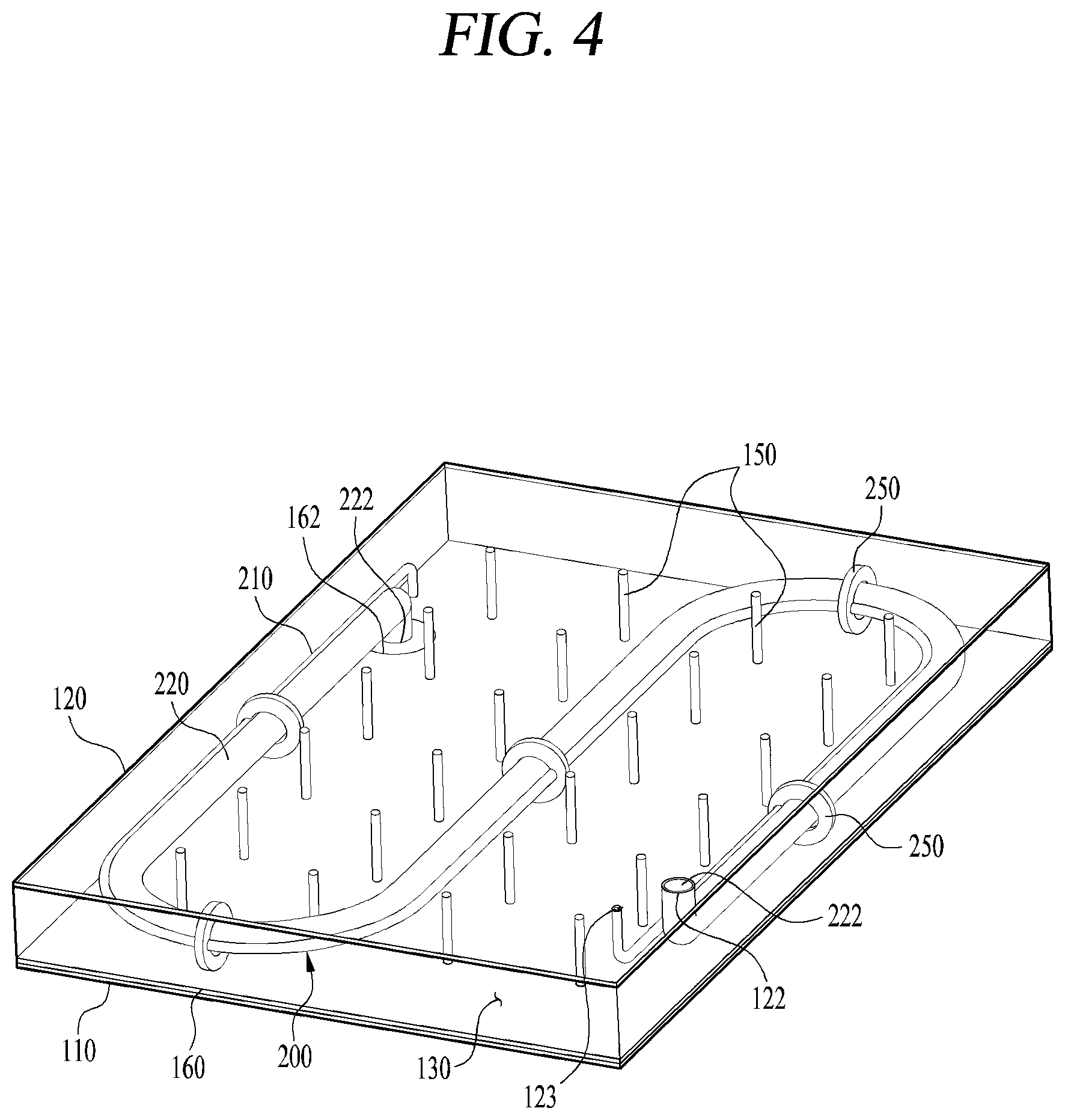 Patent US12313309 Figure 4 – Refrigerator with vacuum insulation housing a heat interchanger
