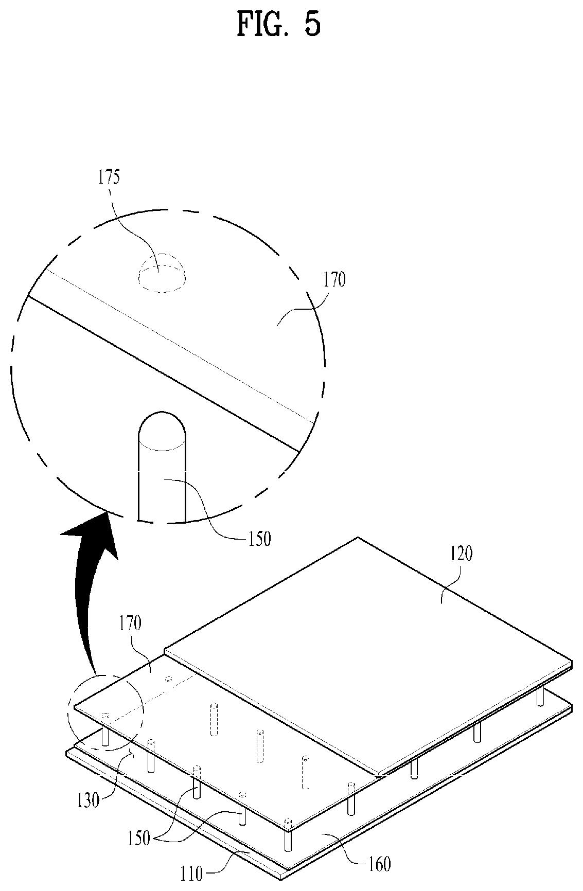 Patent US12313309 Figure 5 – Refrigerator with vacuum insulation housing a heat interchanger