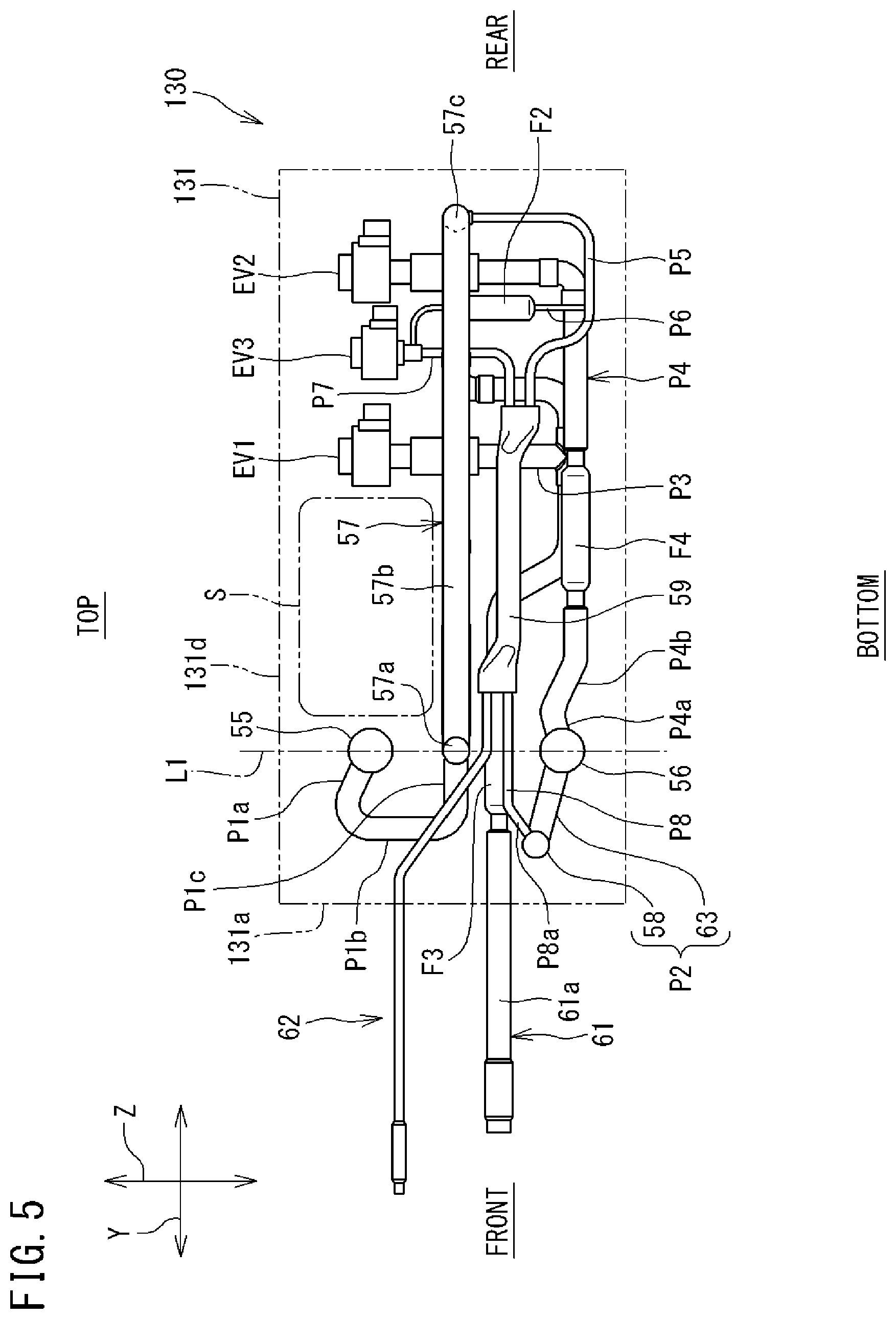 Patent US12313310 Figure 5 – Refrigerant flow path switching device and air conditioning system