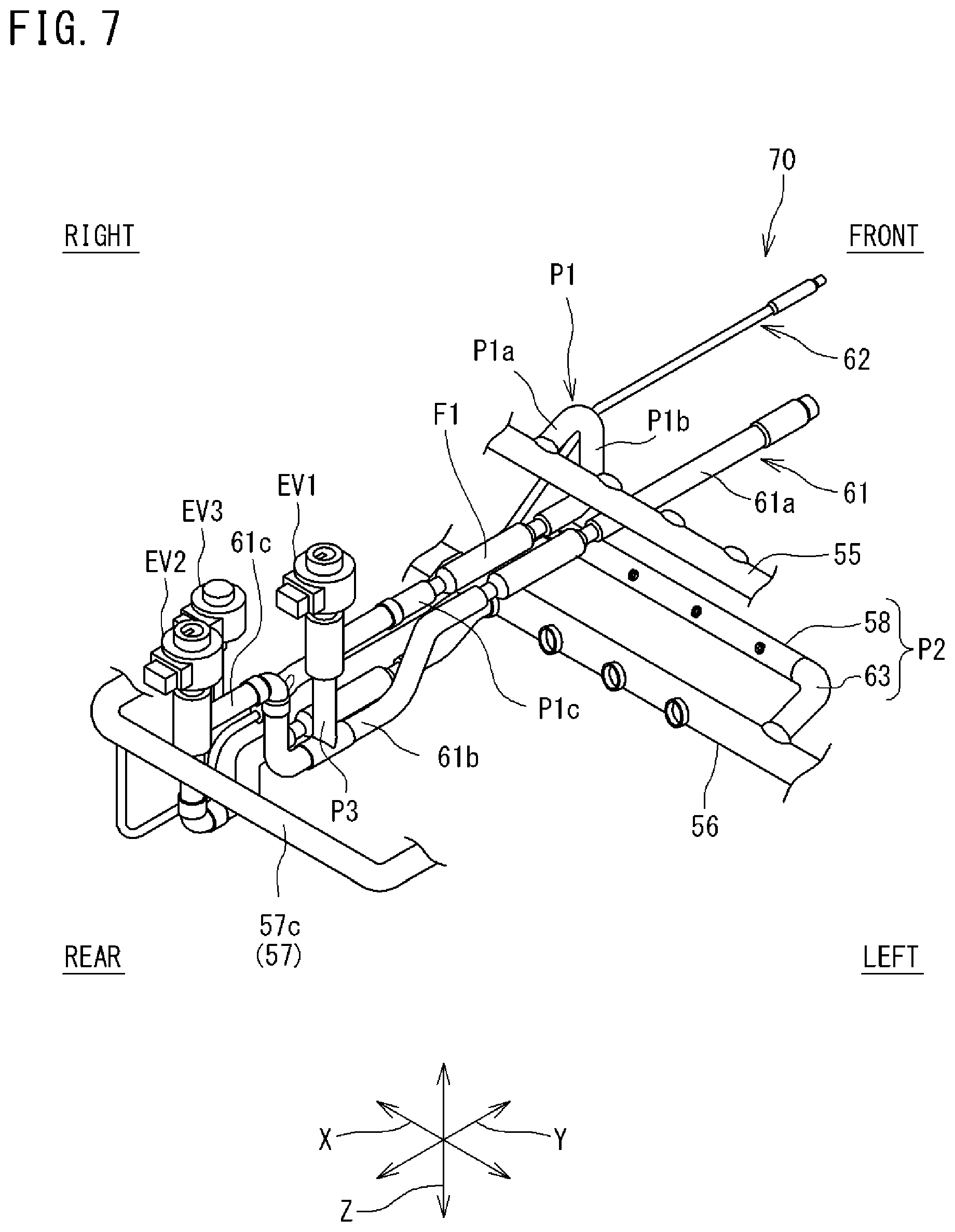 Patent US12313310 Figure 7 – Refrigerant flow path switching device and air conditioning system