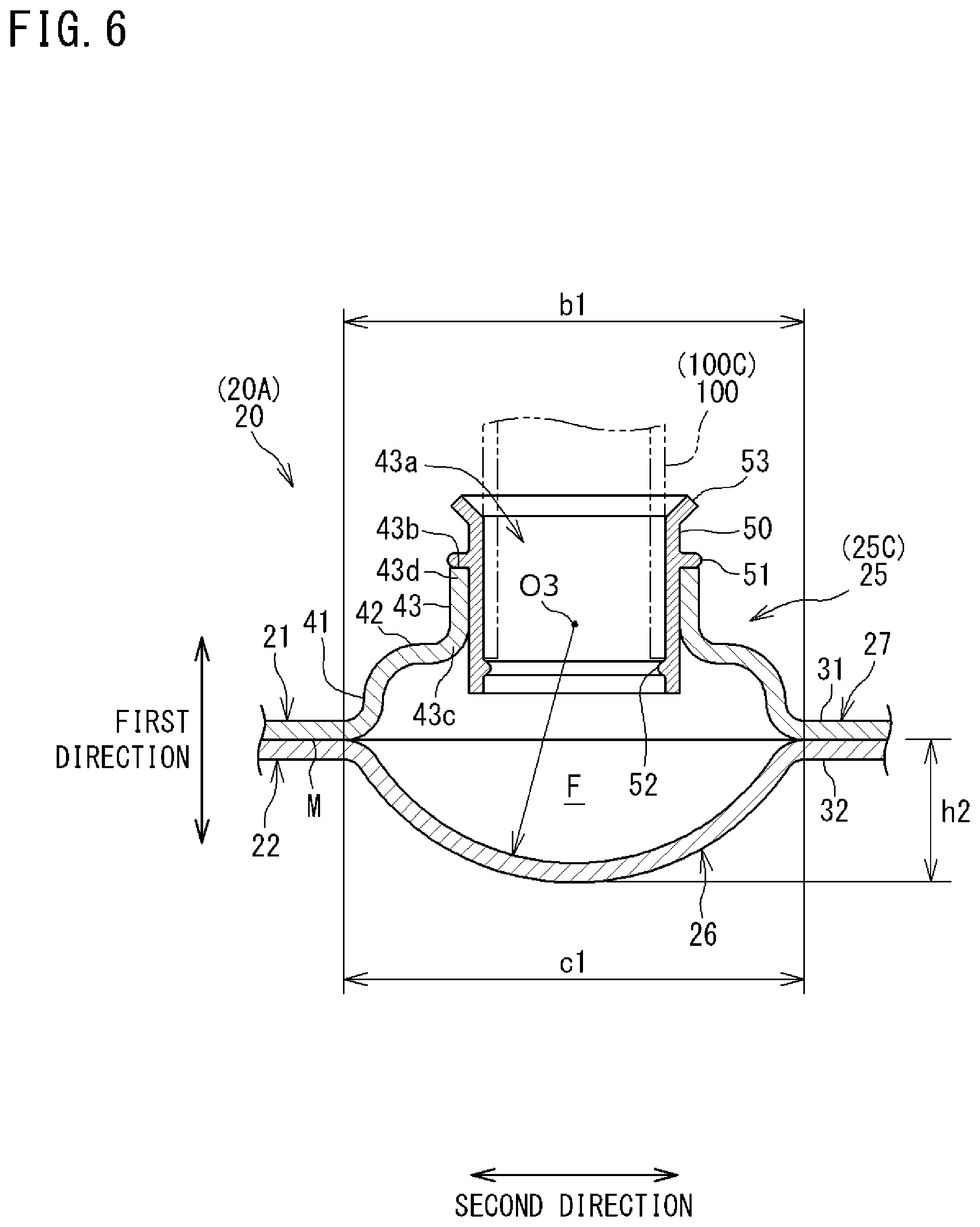 Patent US12313311 Figure 6 – Plate-type refrigerant pipe and refrigeration apparatus