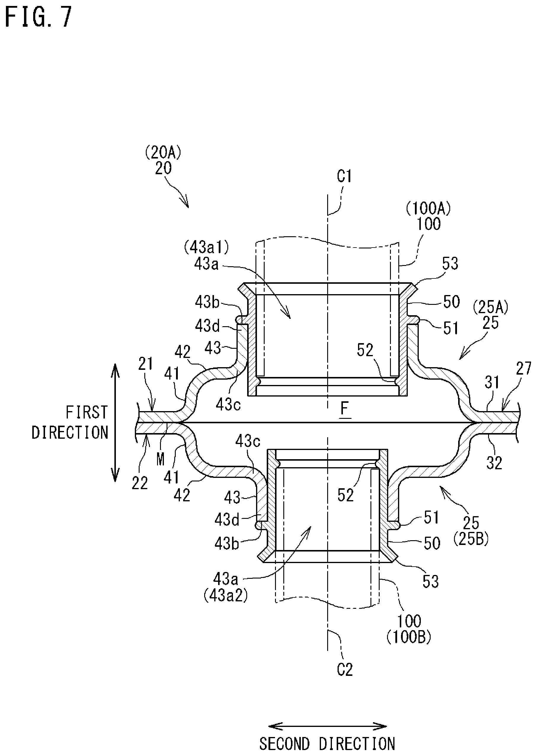 Patent US12313311 Figure 7 – Plate-type refrigerant pipe and refrigeration apparatus